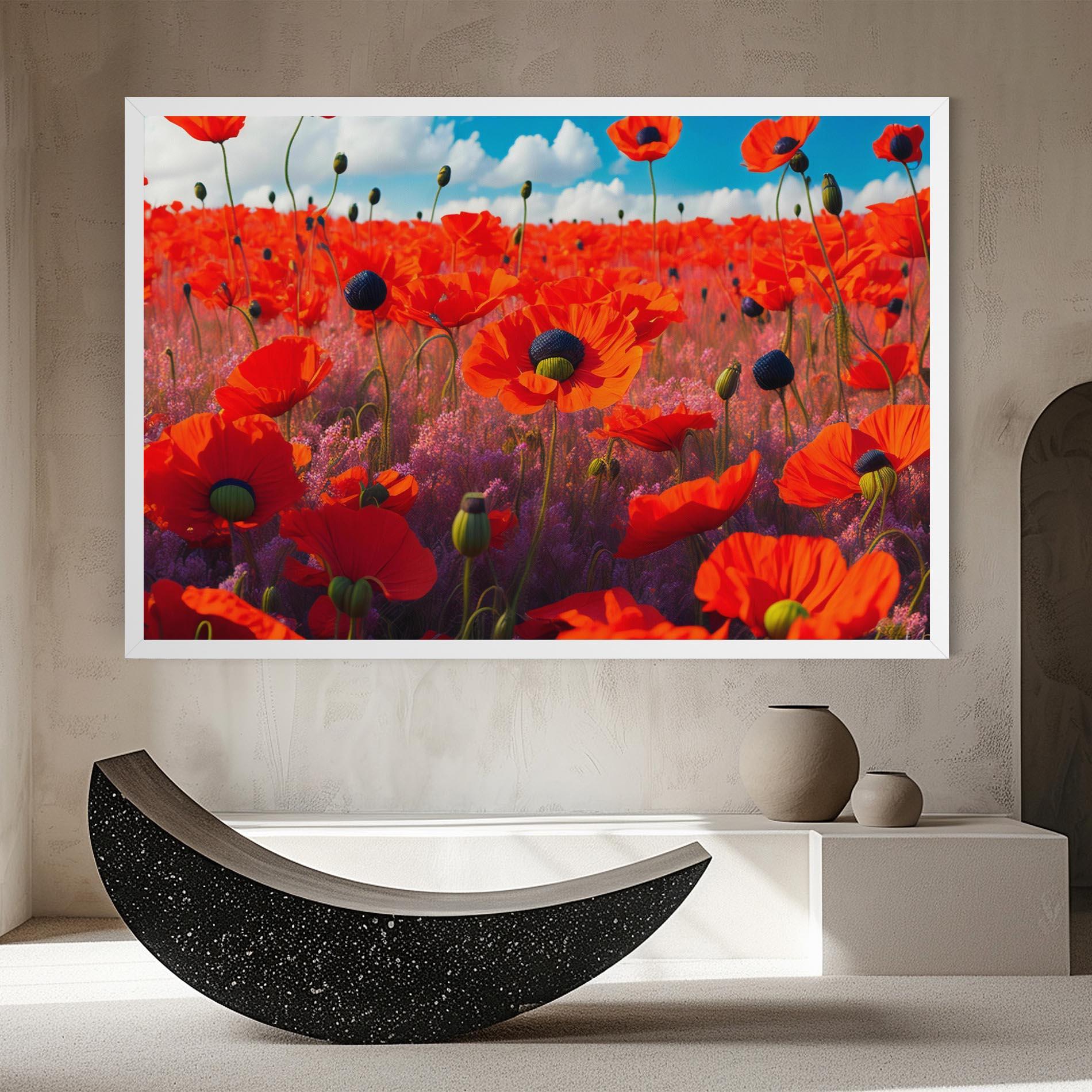 Tablou Canvas Wild Poppies mockup 8