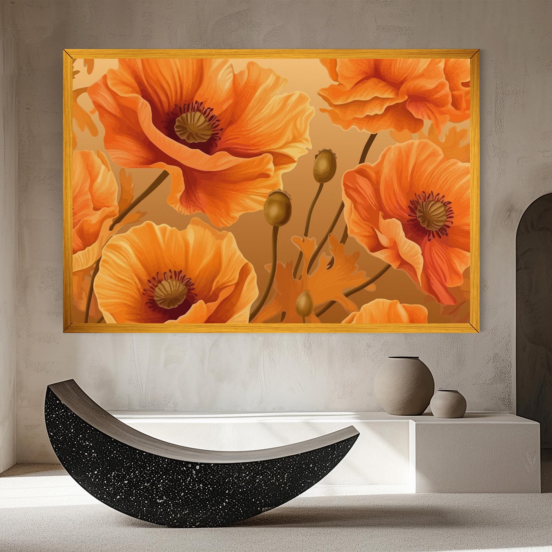 Pastel Orange Poppy mockup 8