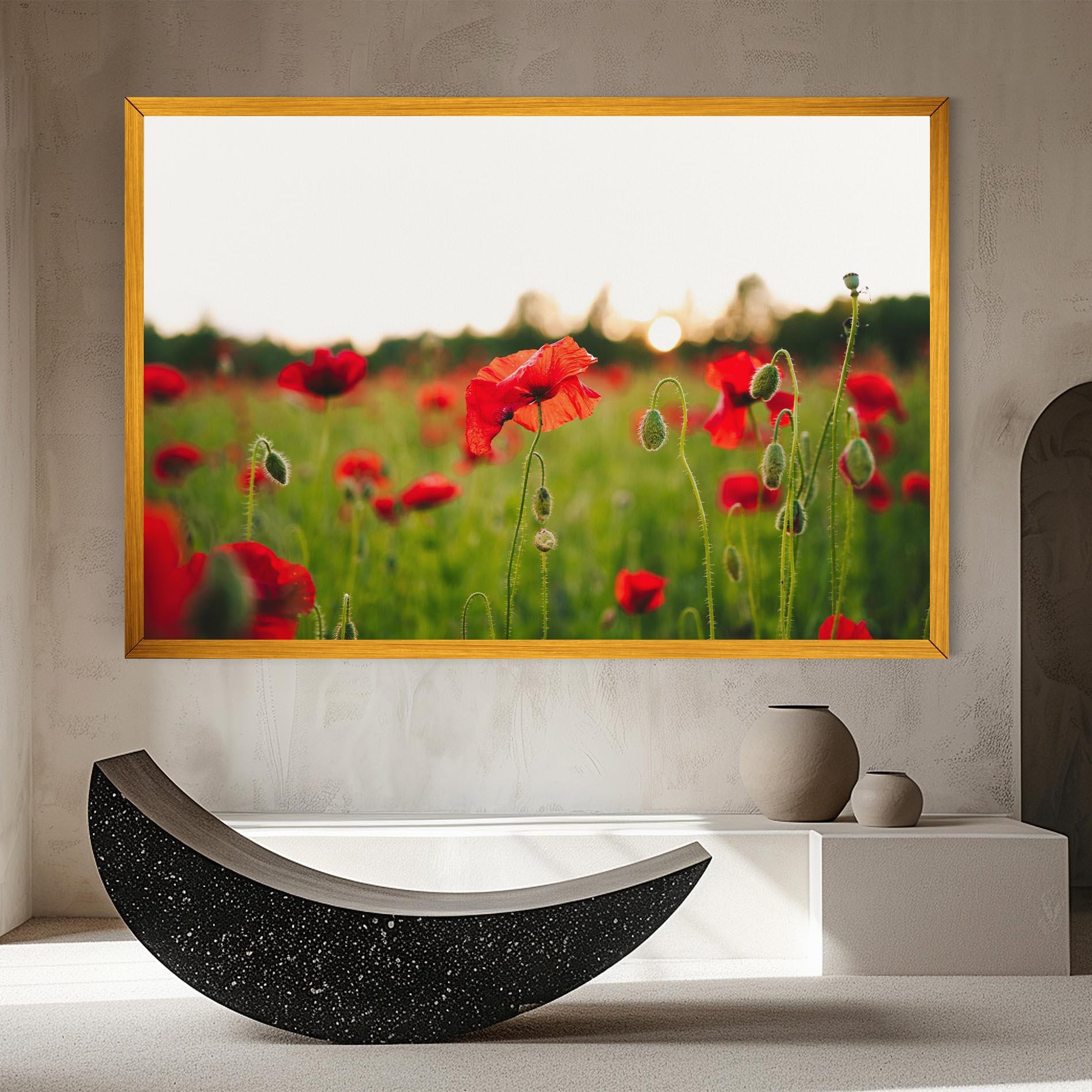 Tablou Canvas Poppies Field mockup 8