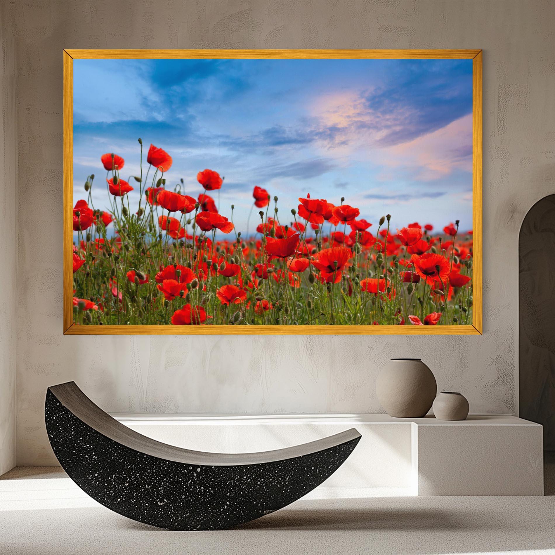 Tablou Canvas Poppy Field mockup 8