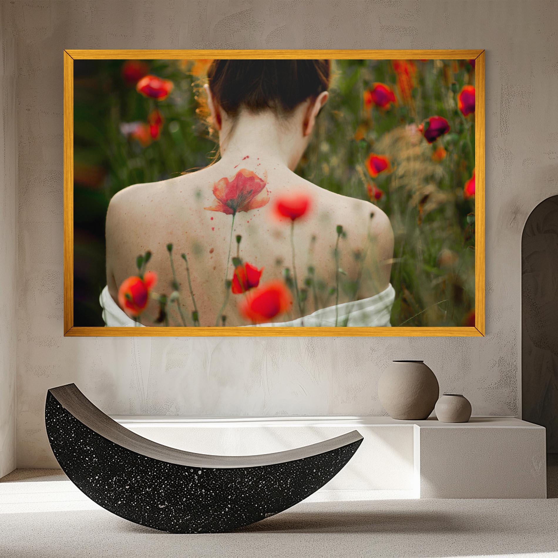 Tablou Canvas Poppy Tattoo mockup 8