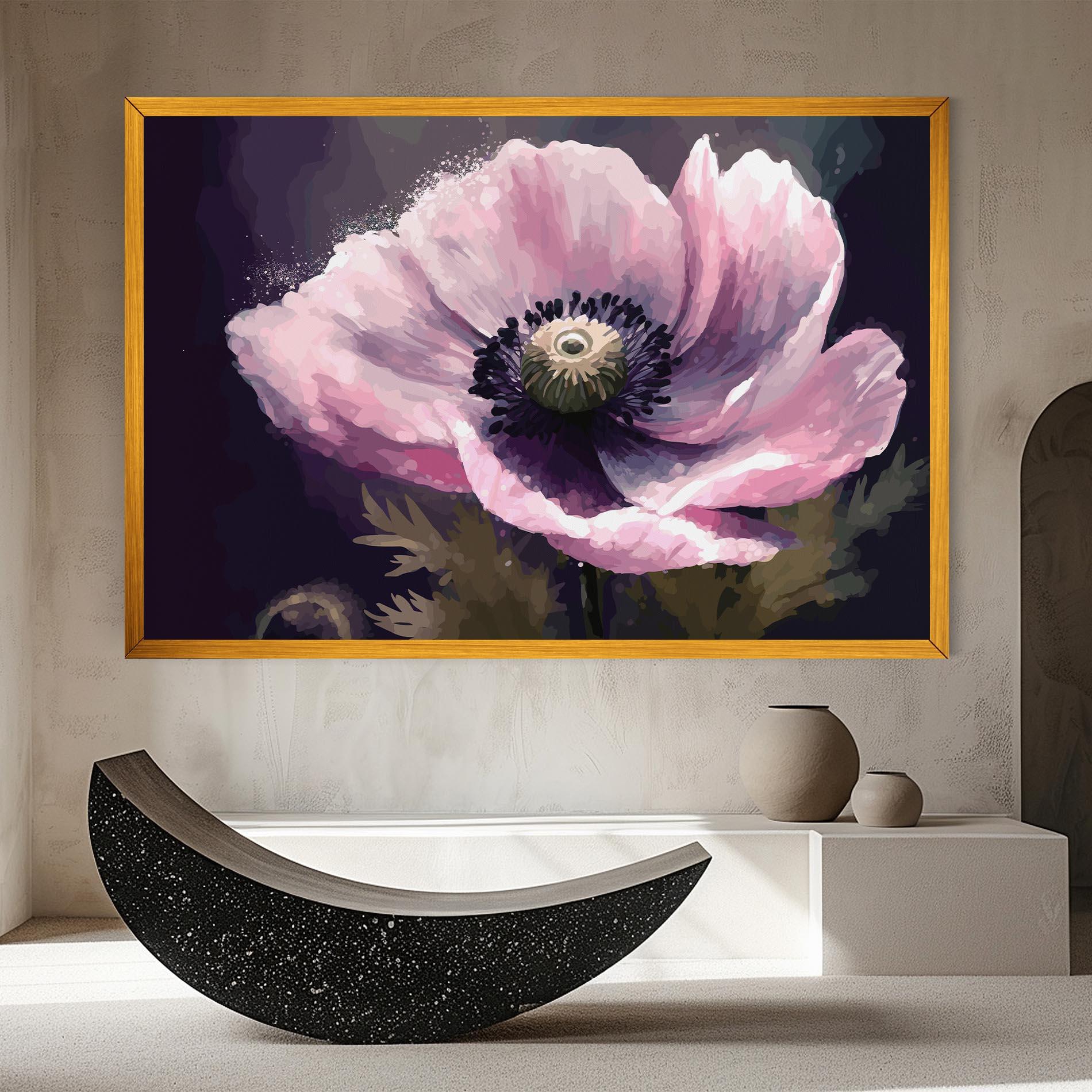 Tablou Canvas Pretty Pink Poppy mockup 8