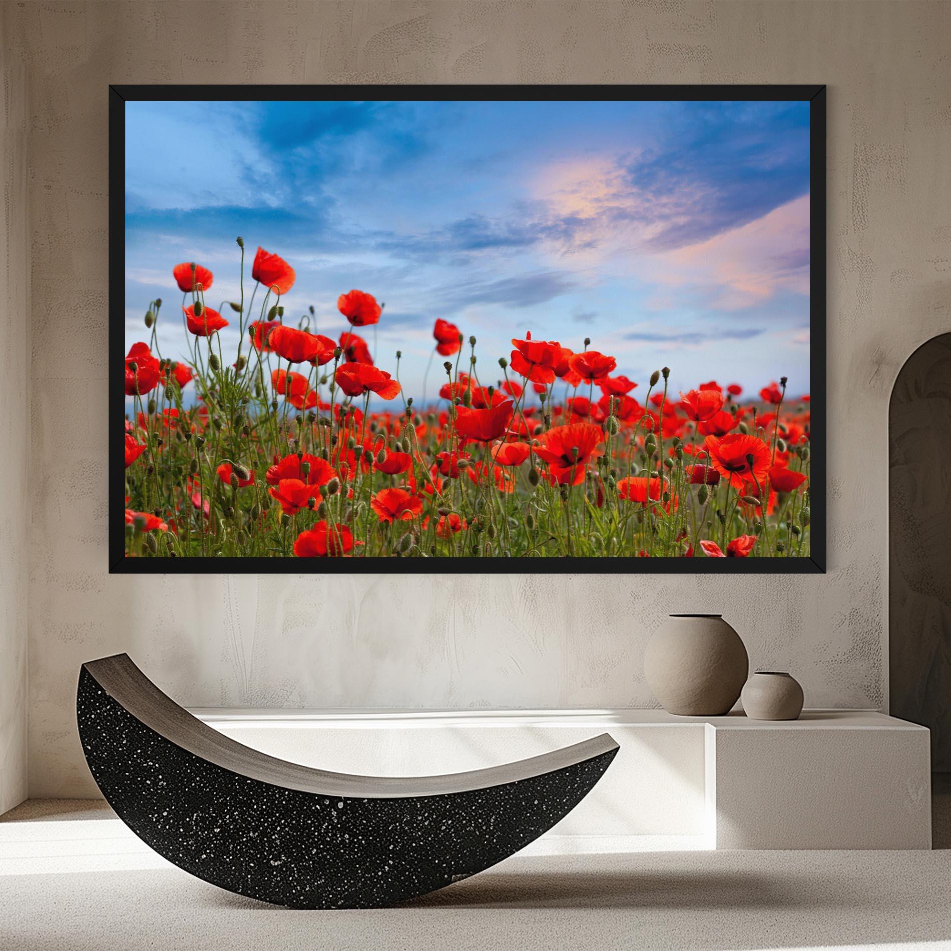 Tablou Canvas Poppy Field mockup 8