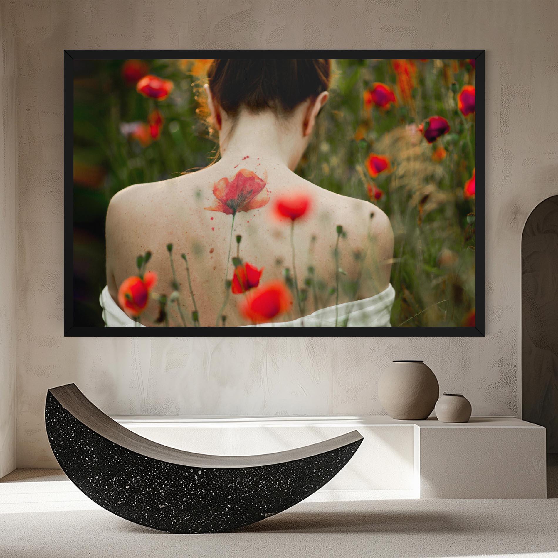 Tablou Canvas Poppy Tattoo mockup 8