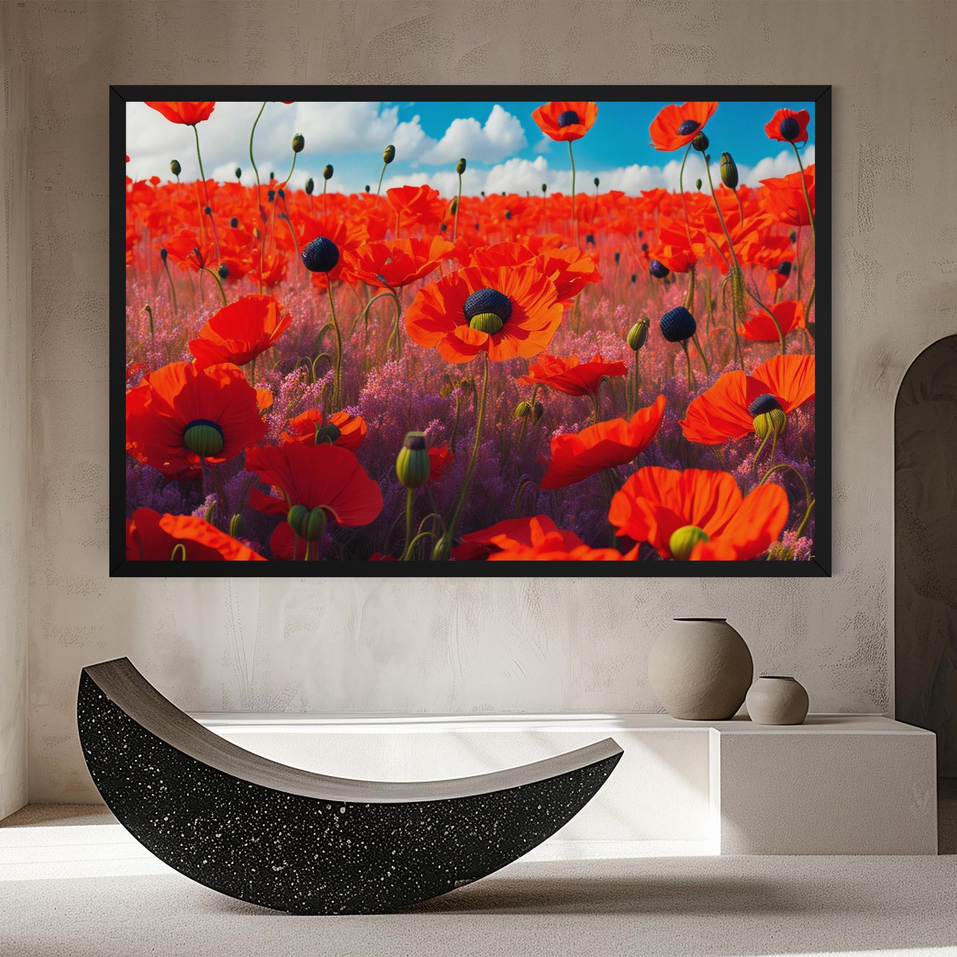 Tablou Canvas Wild Poppies mockup 8