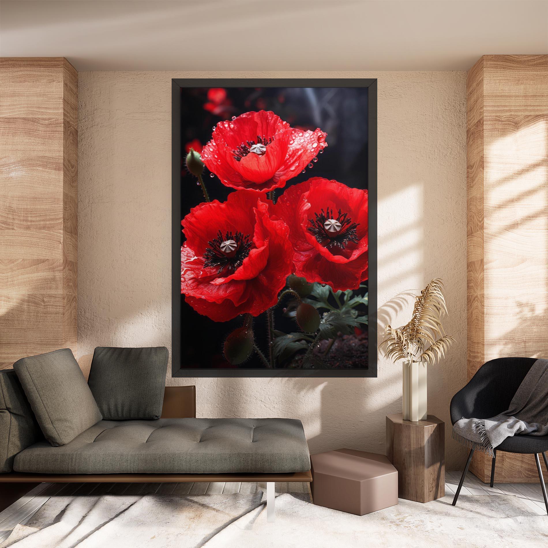 Tablou Canvas Red Poppy mockup 8