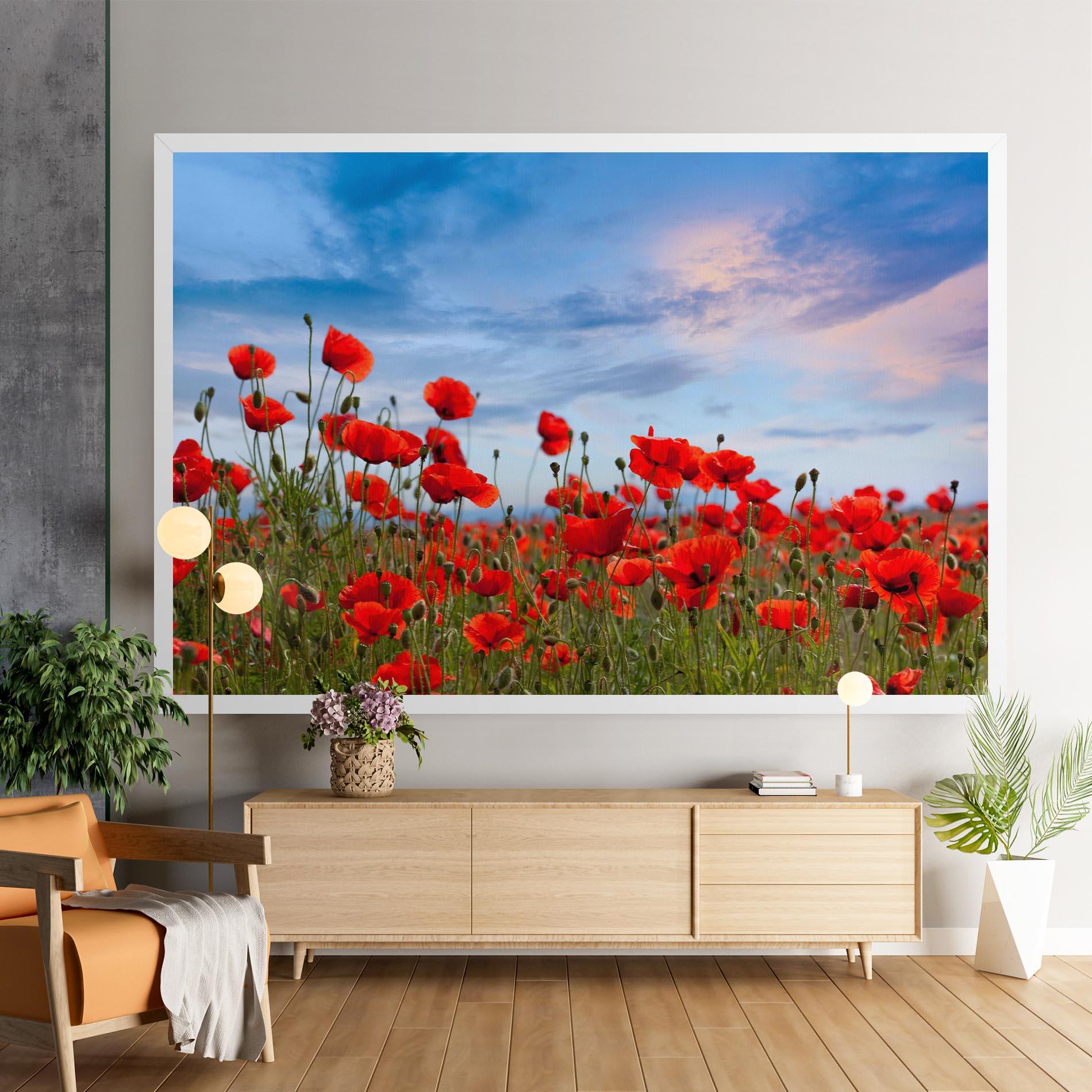 Tablou Canvas Poppy Field mockup 9