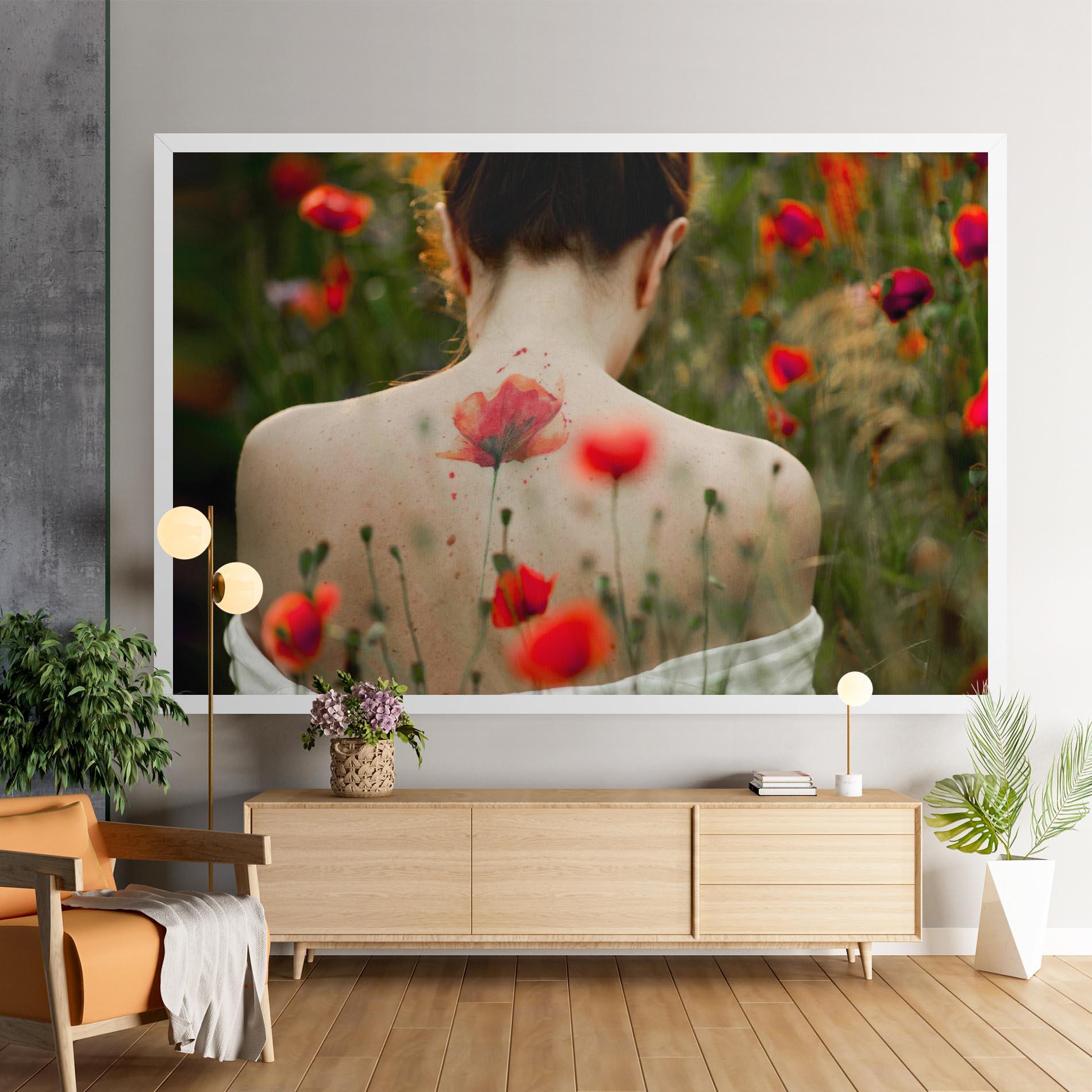 Tablou Canvas Poppy Tattoo mockup 9