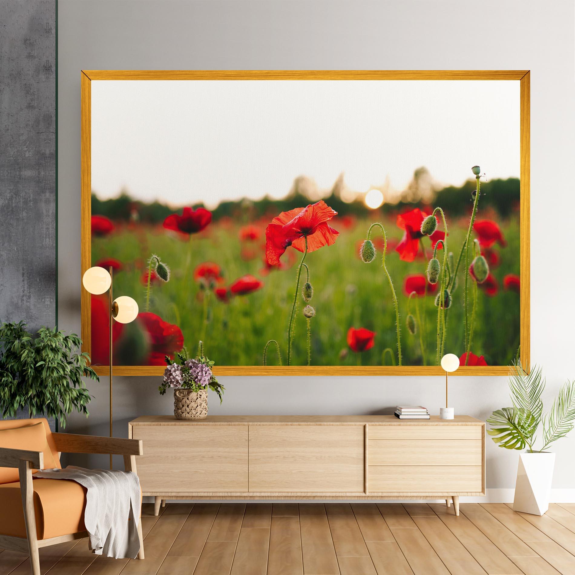 Tablou Canvas Poppies Field mockup 9