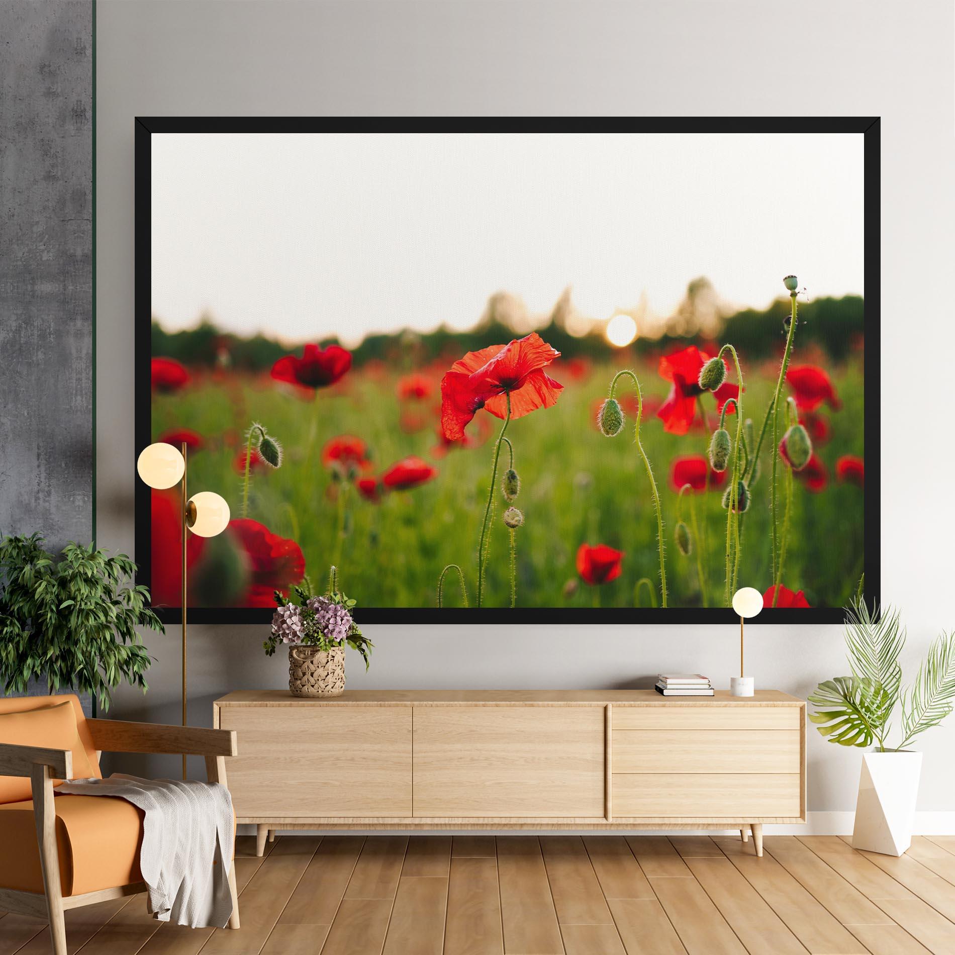Tablou Canvas Poppies Field mockup 9