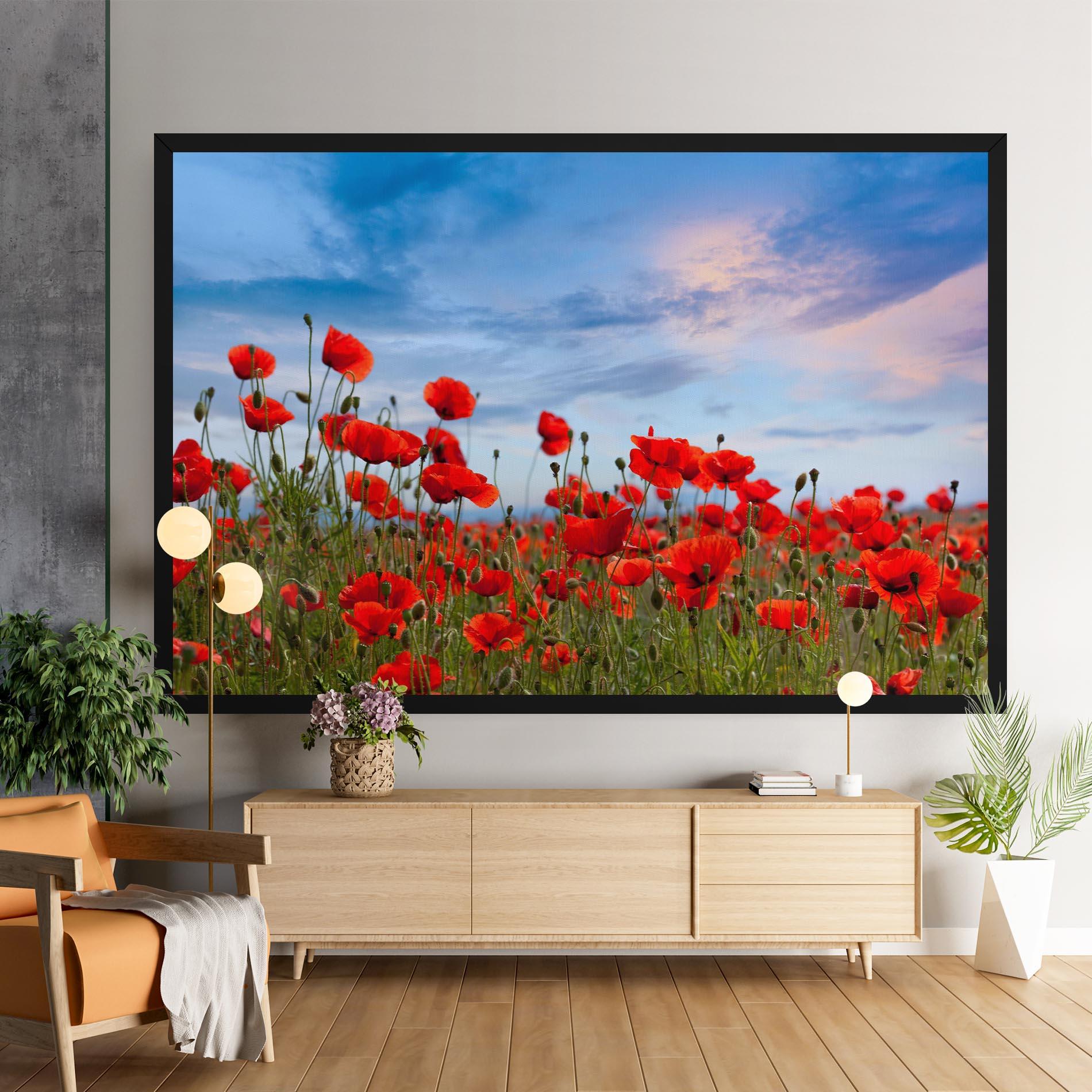 Tablou Canvas Poppy Field mockup 9