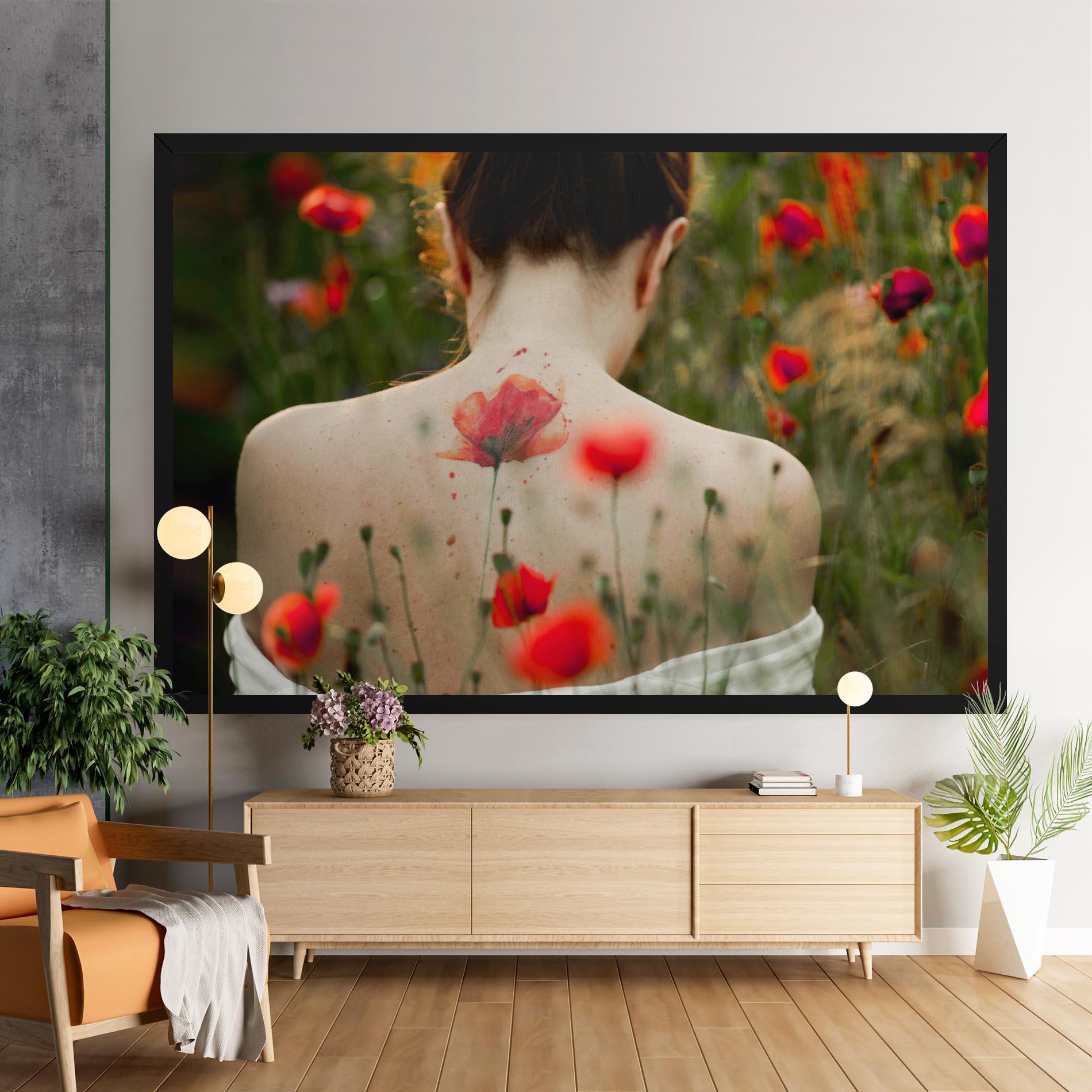 Tablou Canvas Poppy Tattoo mockup 9