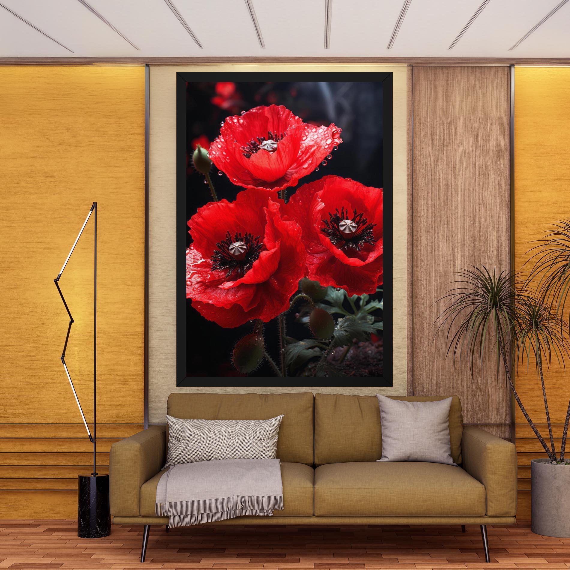 Tablou Canvas Red Poppy mockup 9