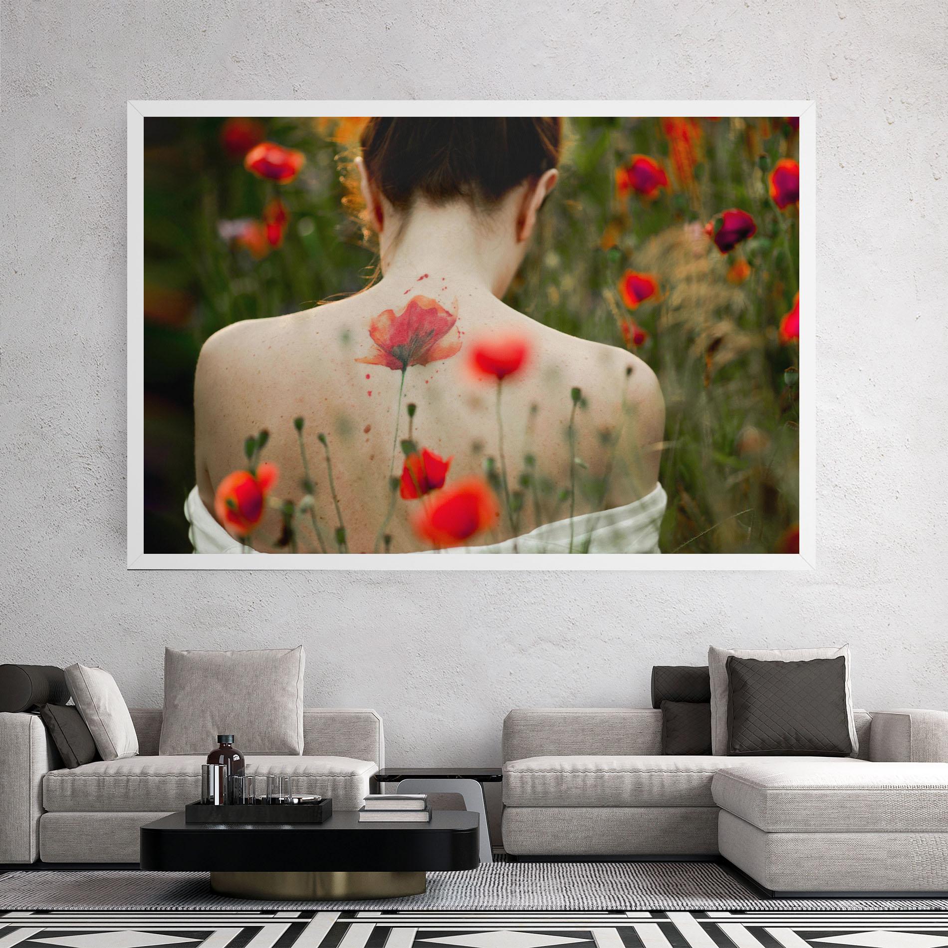 Tablou Canvas Poppy Tattoo mockup 2