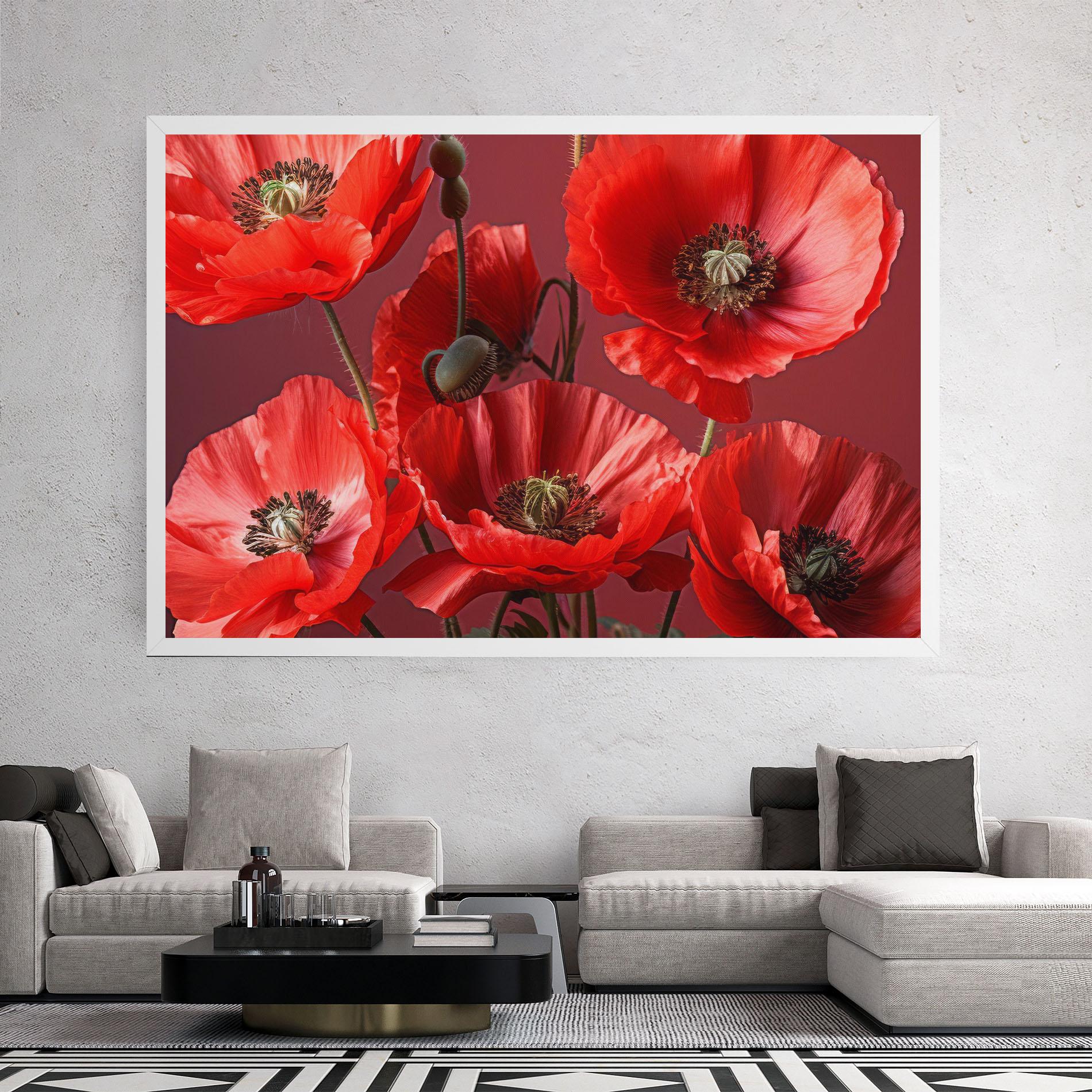 Tablou Canvas Red Poppies mockup 2