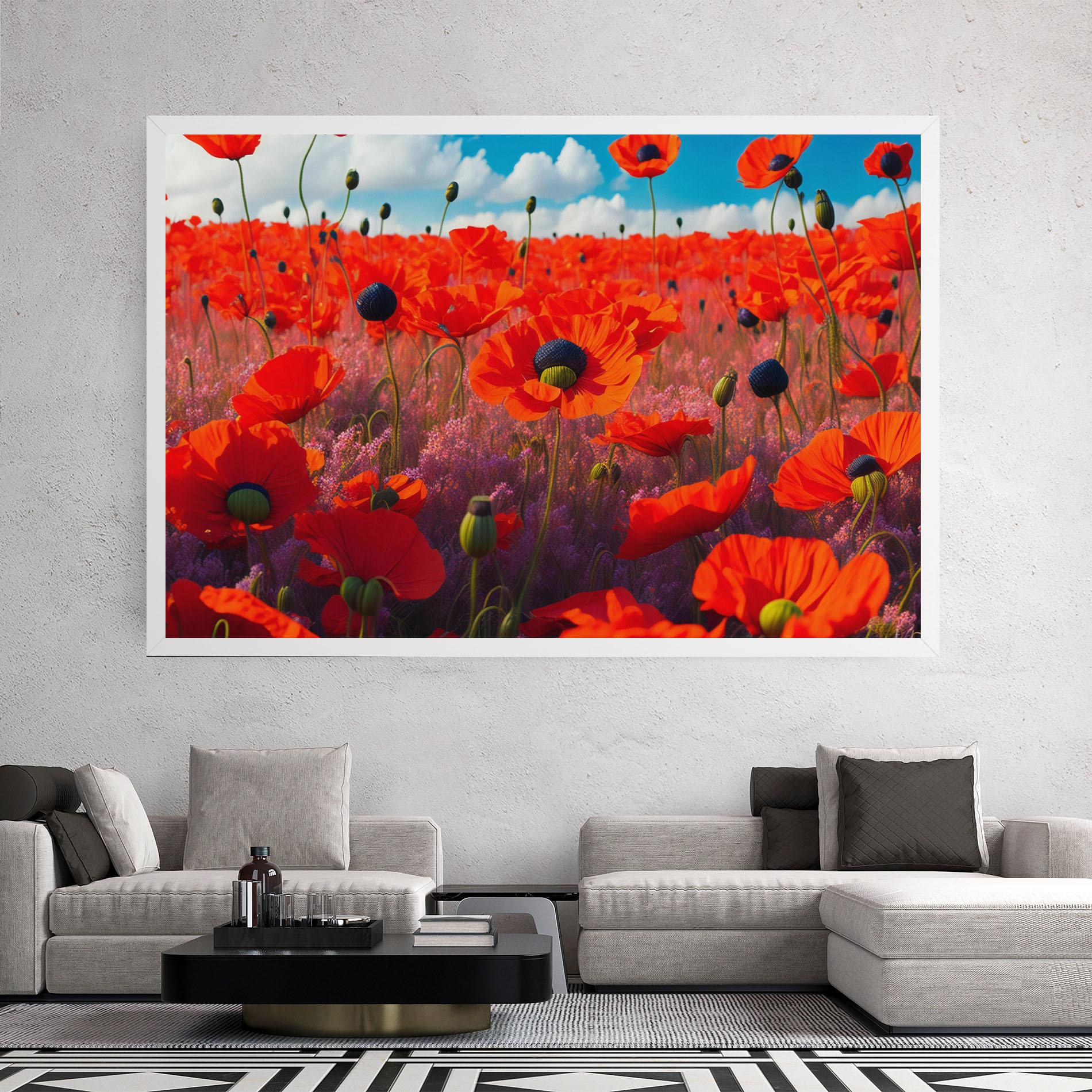 Tablou Canvas Wild Poppies mockup 2