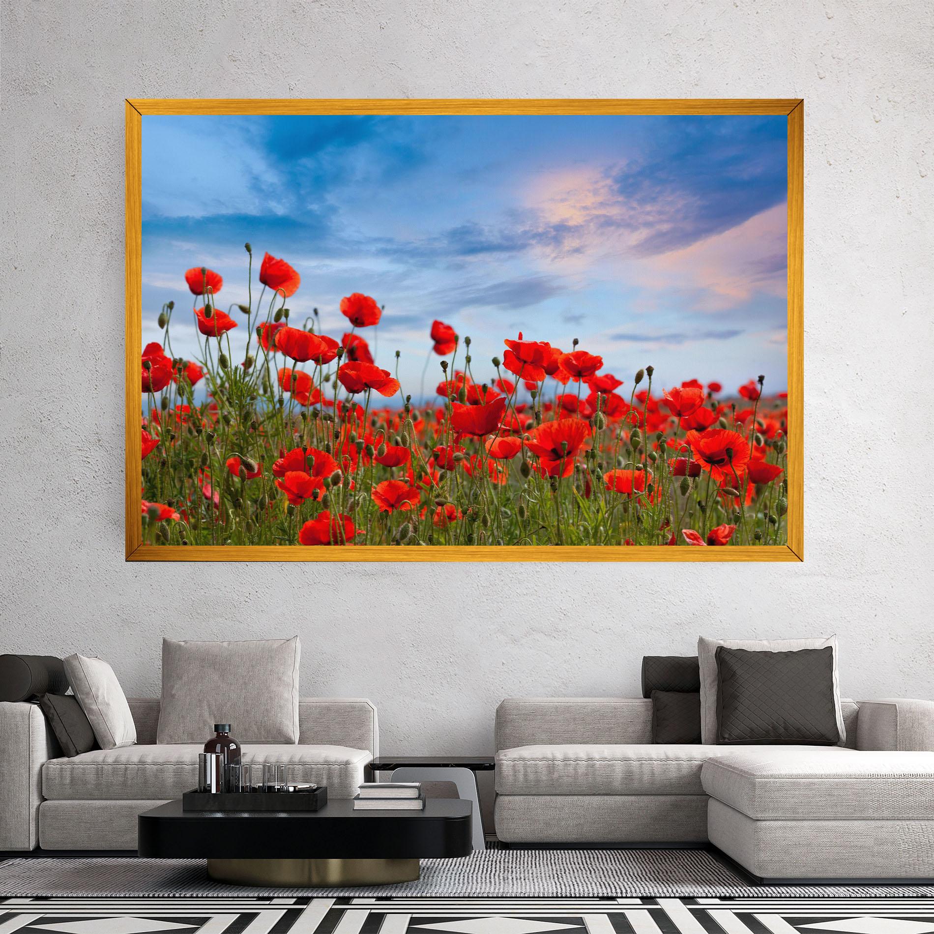 Tablou Canvas Poppy Field mockup 2
