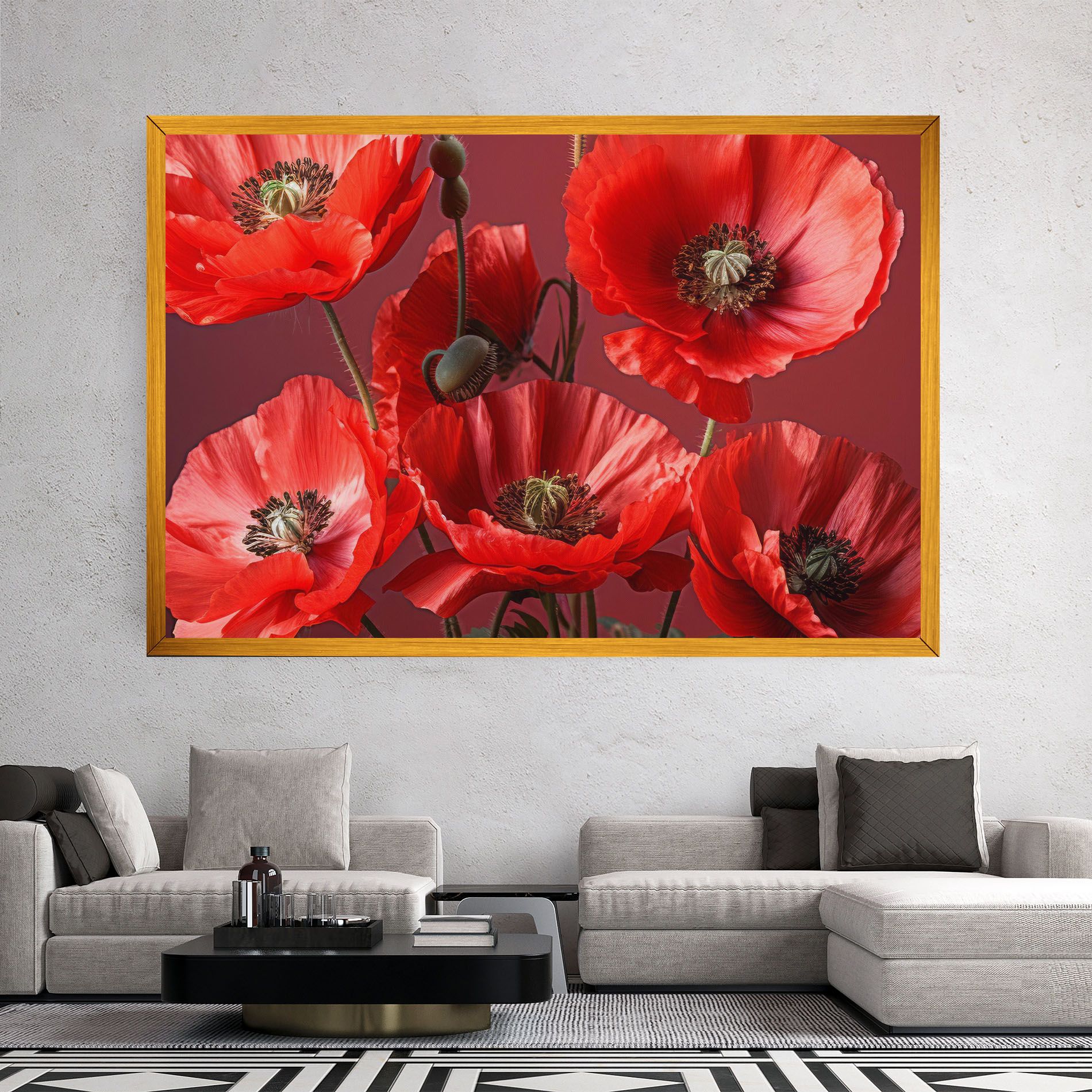Red Poppies mockup 2