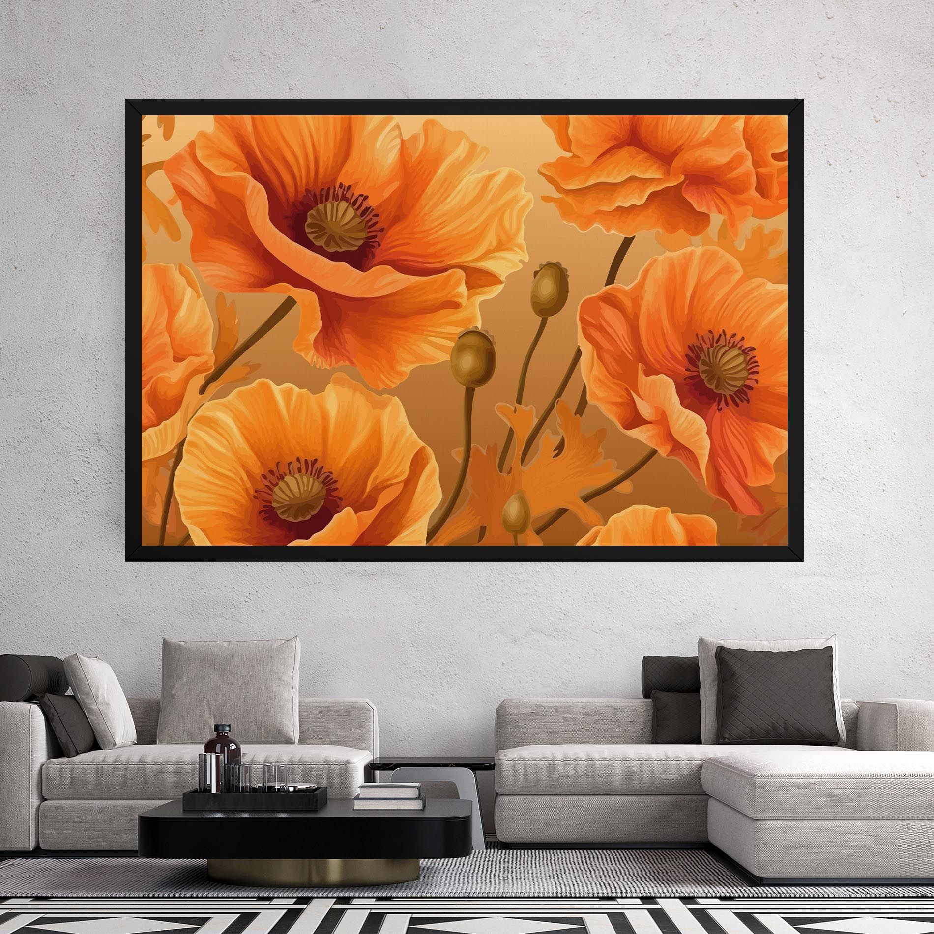 Pastel Orange Poppy mockup 2
