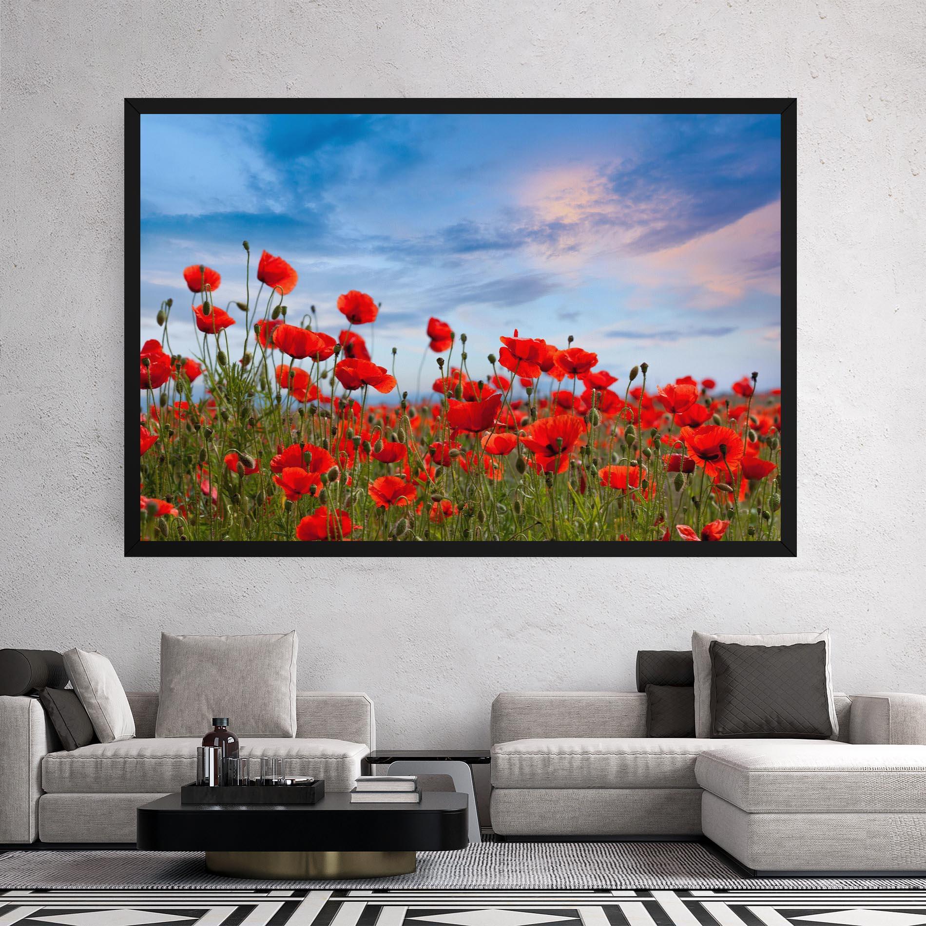 Tablou Canvas Poppy Field mockup 2