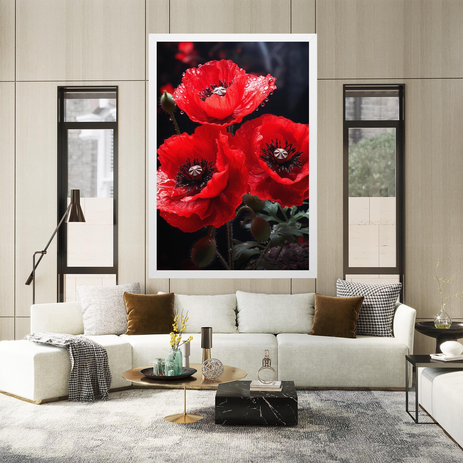 Tablou Canvas Red Poppy mockup 2