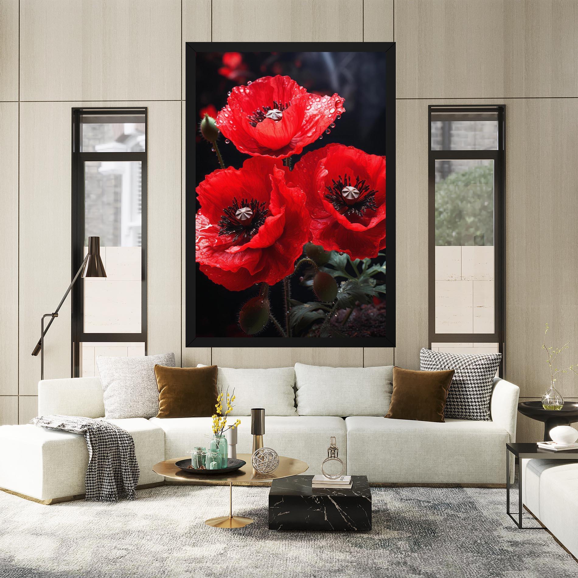 Tablou Canvas Red Poppy mockup 2