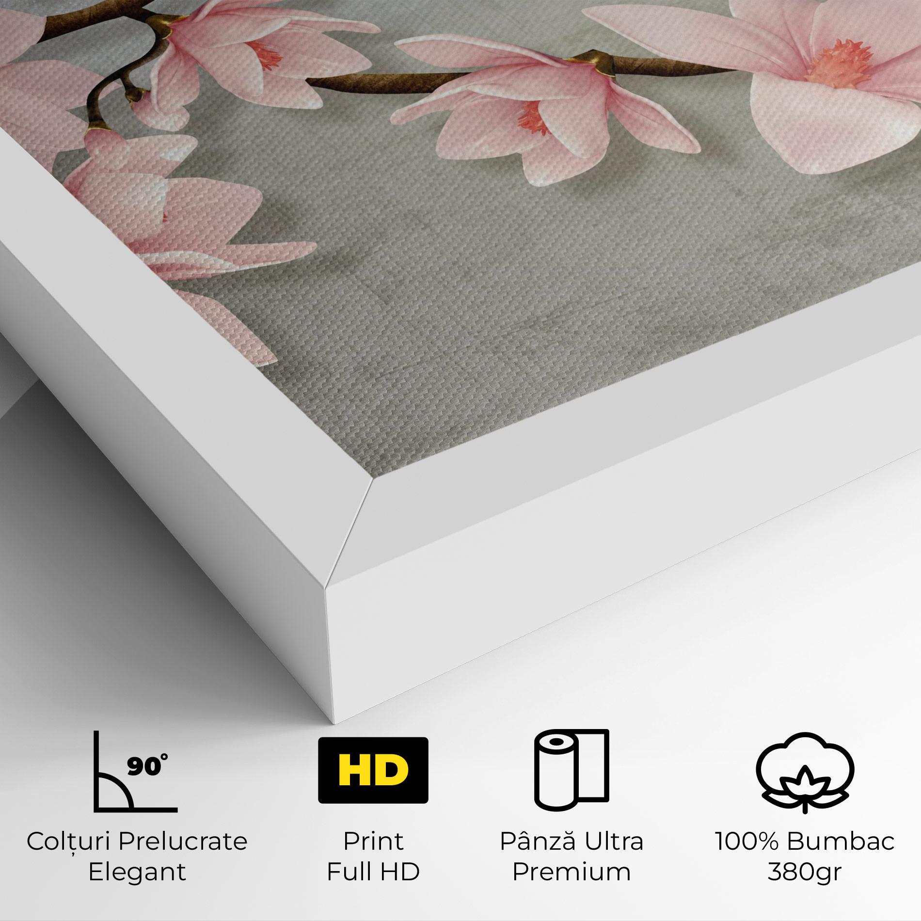 Tablou Canvas Pink Magnolia mockup 4