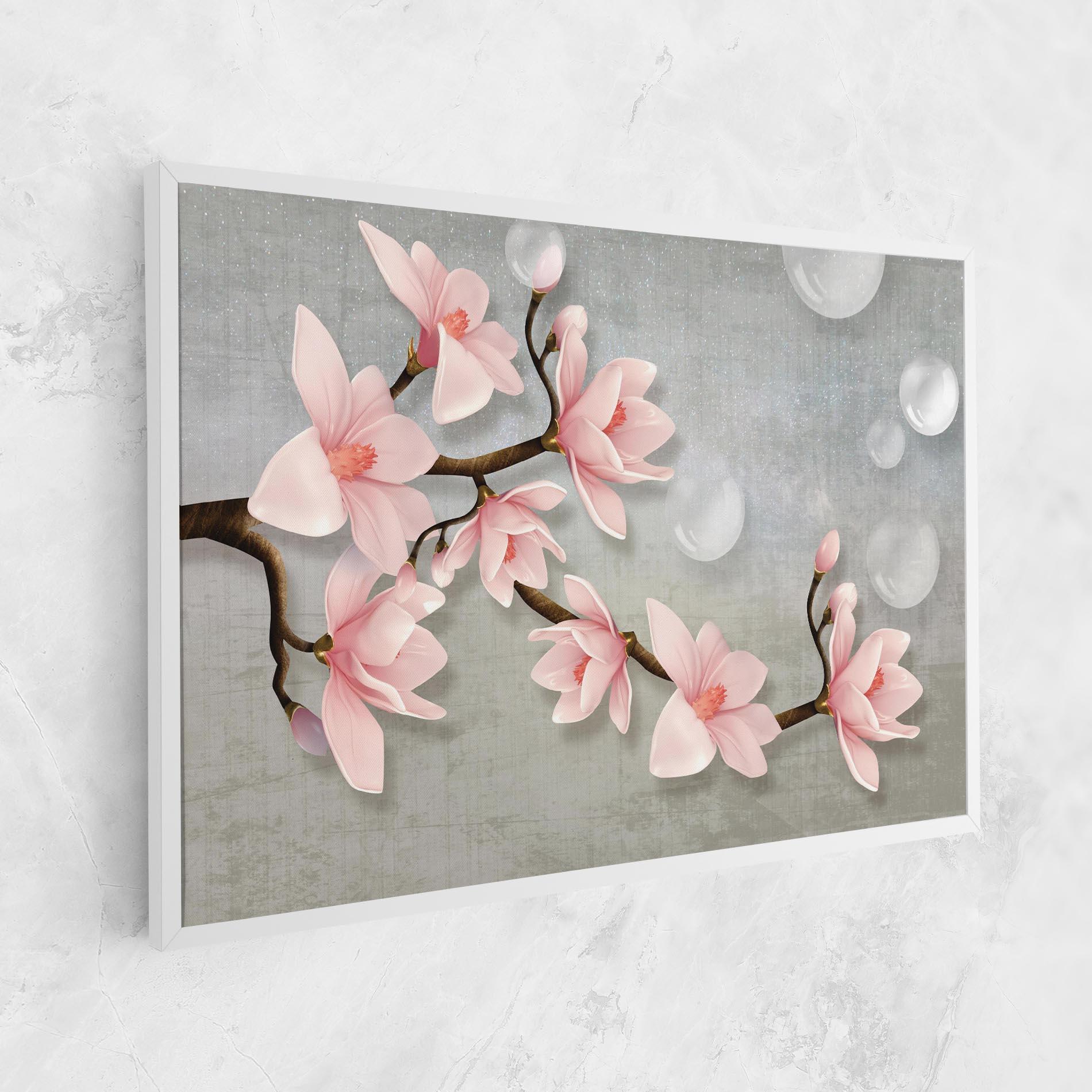 Tablou Canvas Pink Magnolia mockup 1