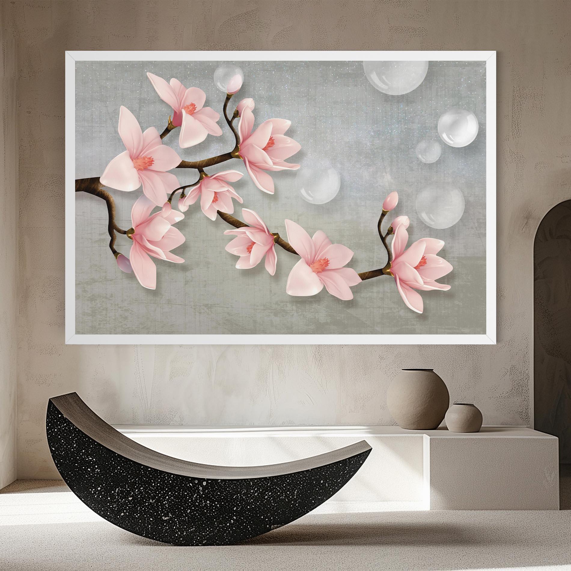 Tablou Canvas Pink Magnolia mockup 8