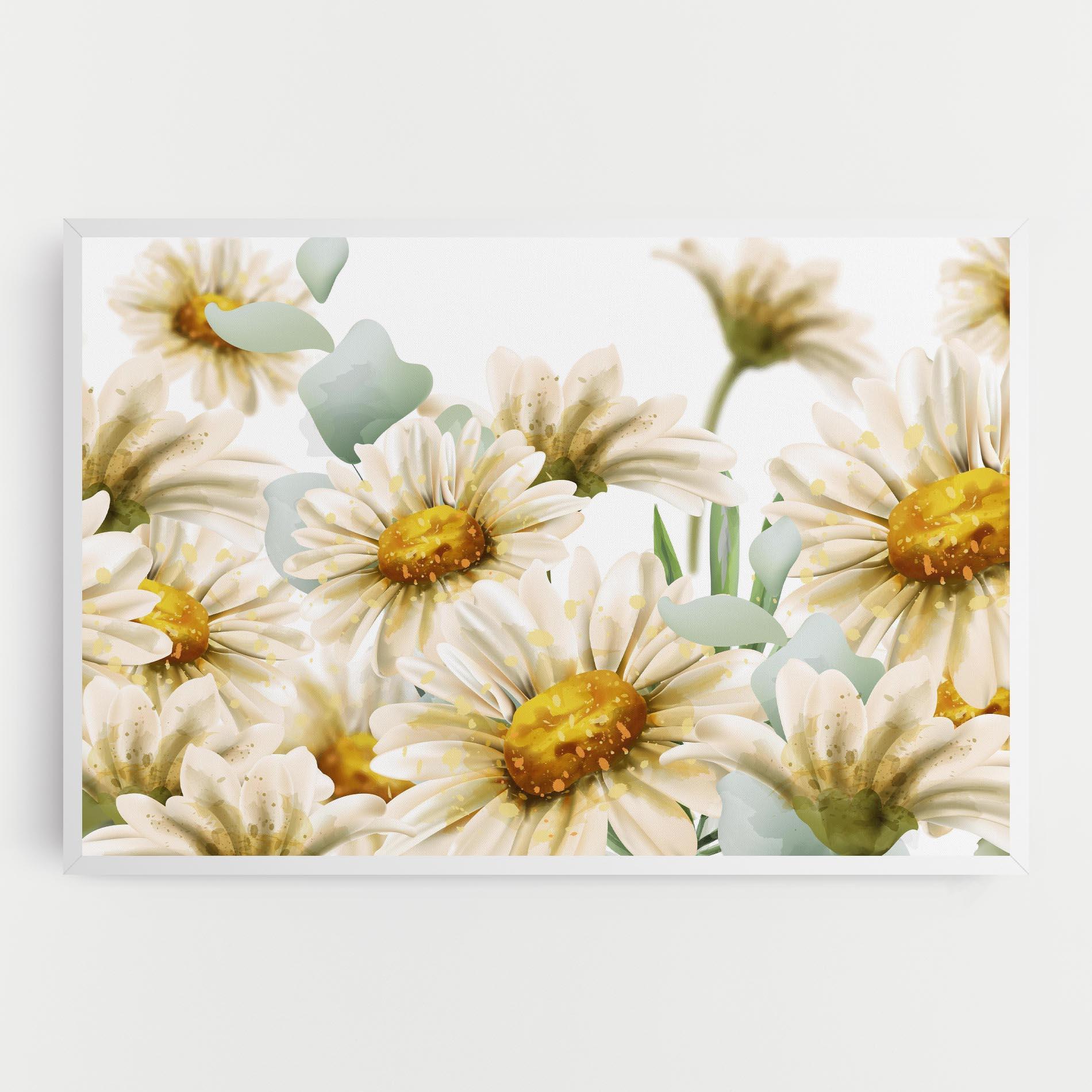 Tablou Canvas Beautiful Daisy Art mockup 0
