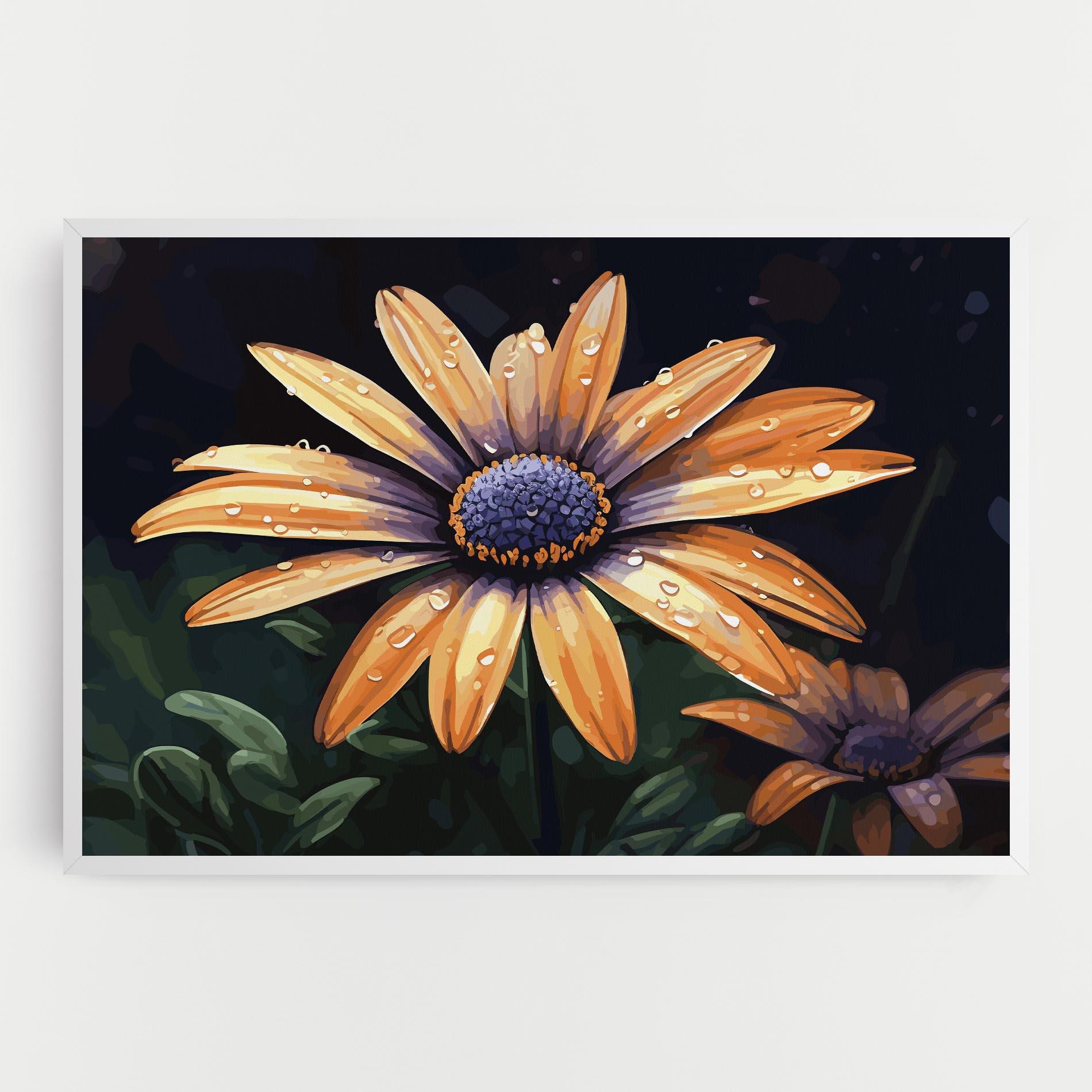Tablou Canvas Orange Pretty Daisy mockup 0