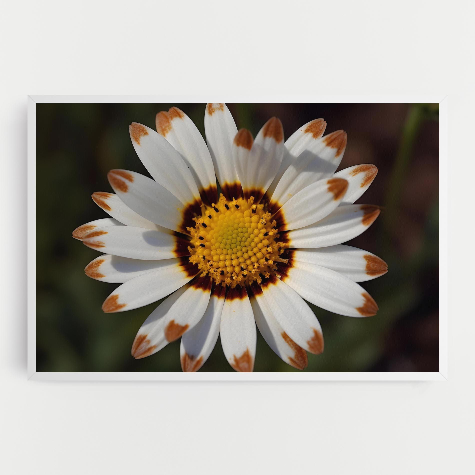 White Brown Daisy mockup 0