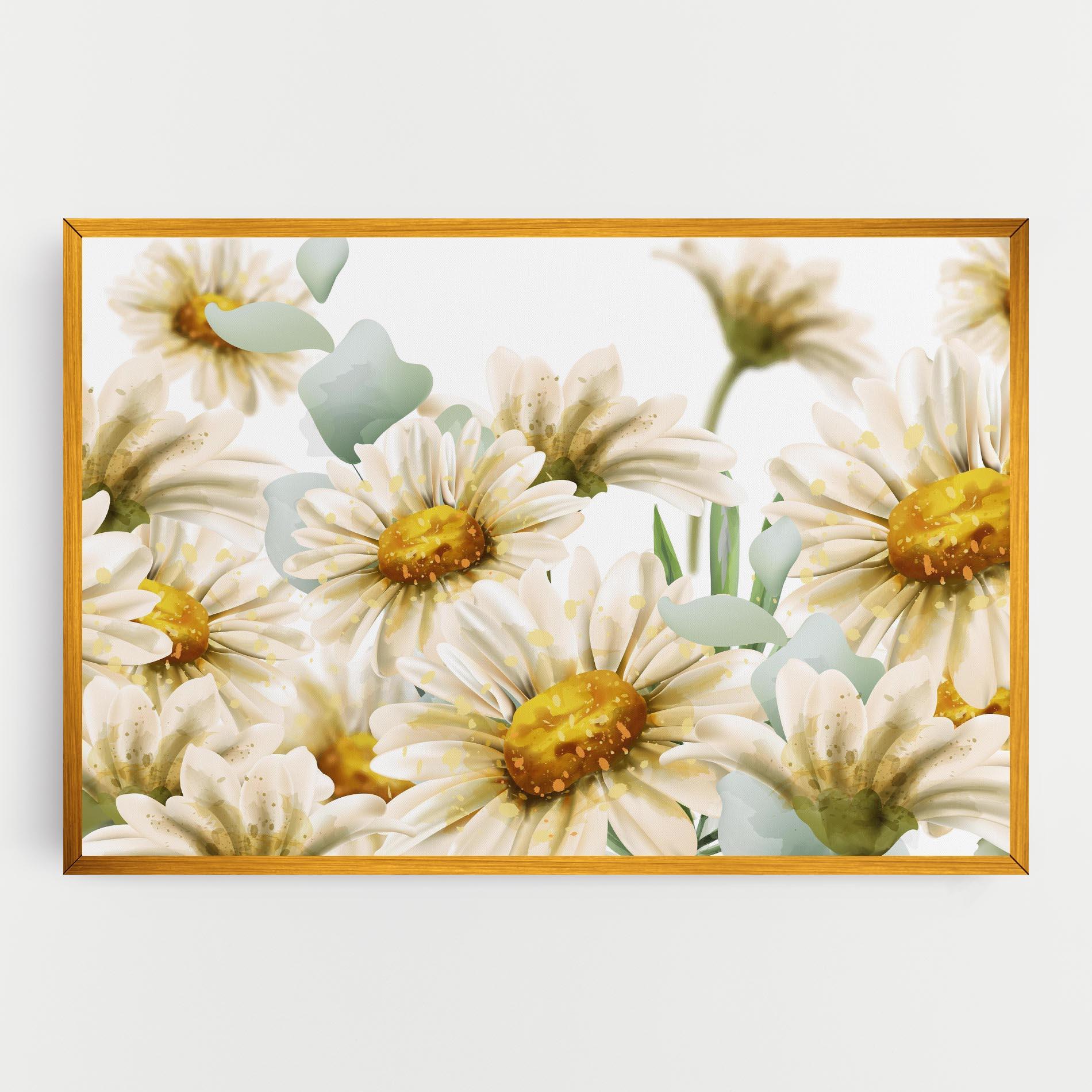 Tablou Canvas Beautiful Daisy Art mockup 0