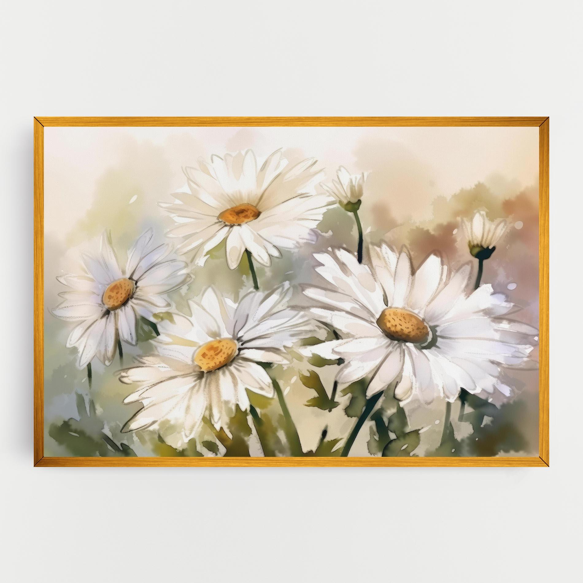Tablou Canvas Daisy Painting mockup 0