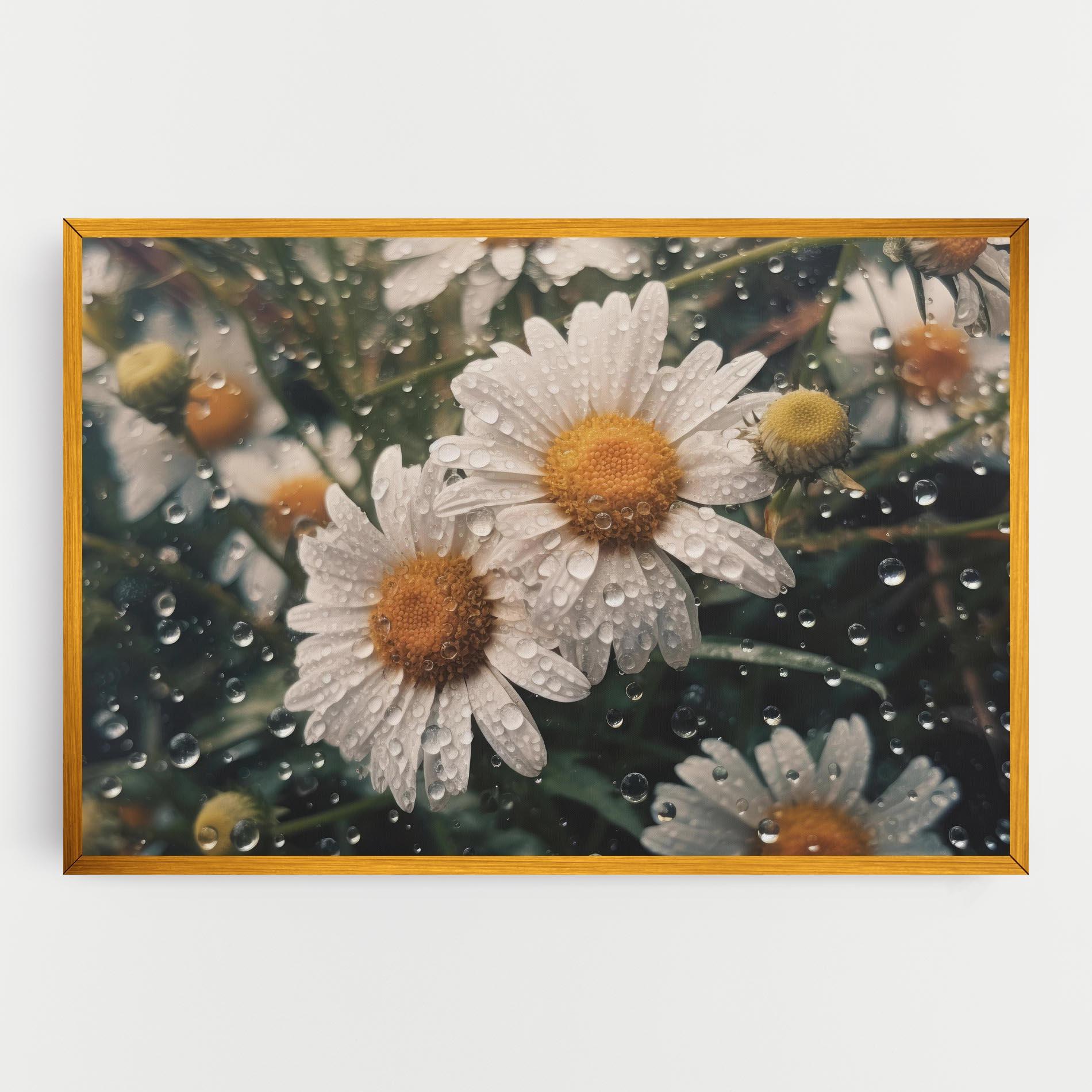 Tablou Canvas Daisy View After Rain mockup 0