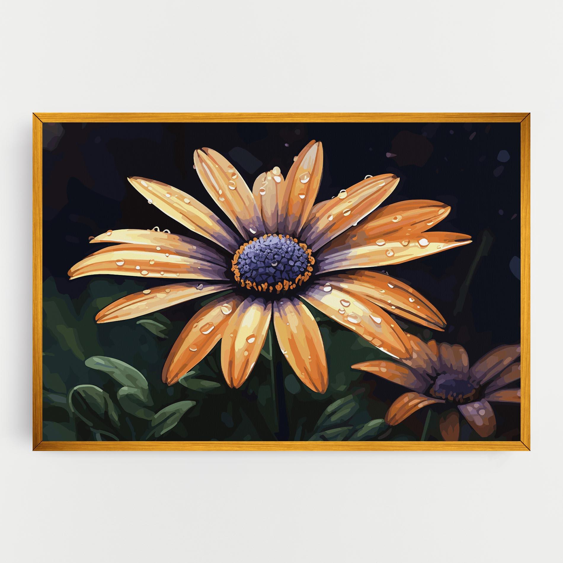 Tablou Canvas Orange Pretty Daisy mockup 0