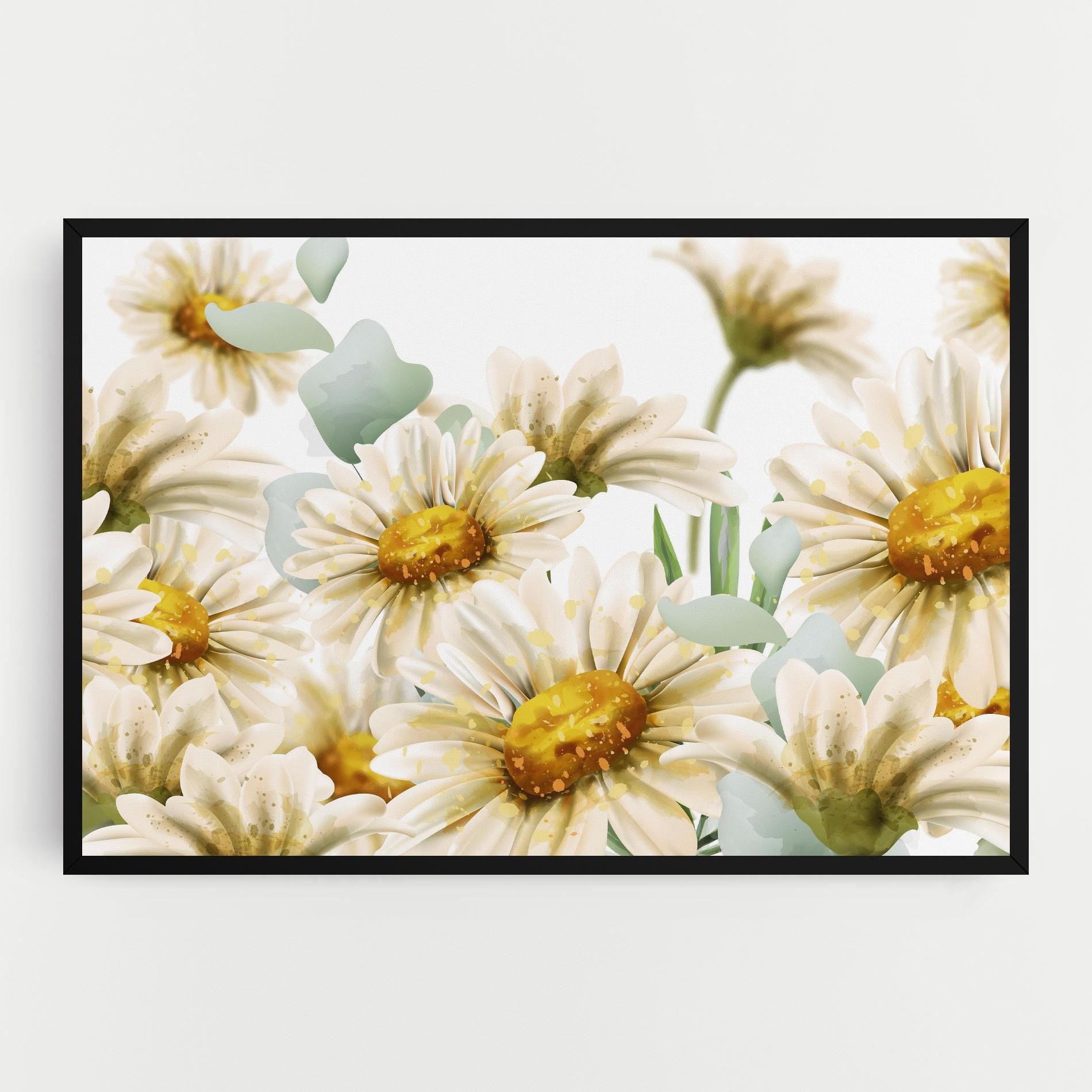 Tablou Canvas Beautiful Daisy Art mockup 0