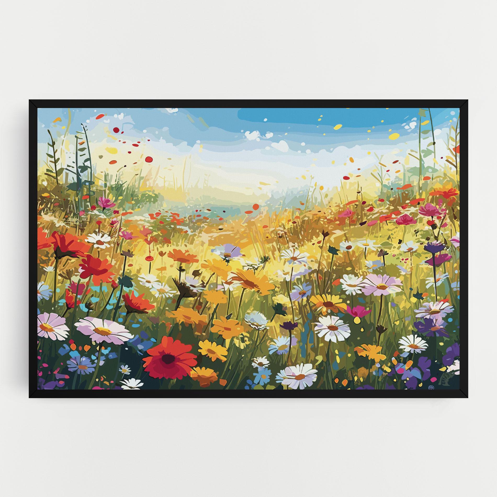 Tablou Canvas Colorful Daisy Mix mockup 0