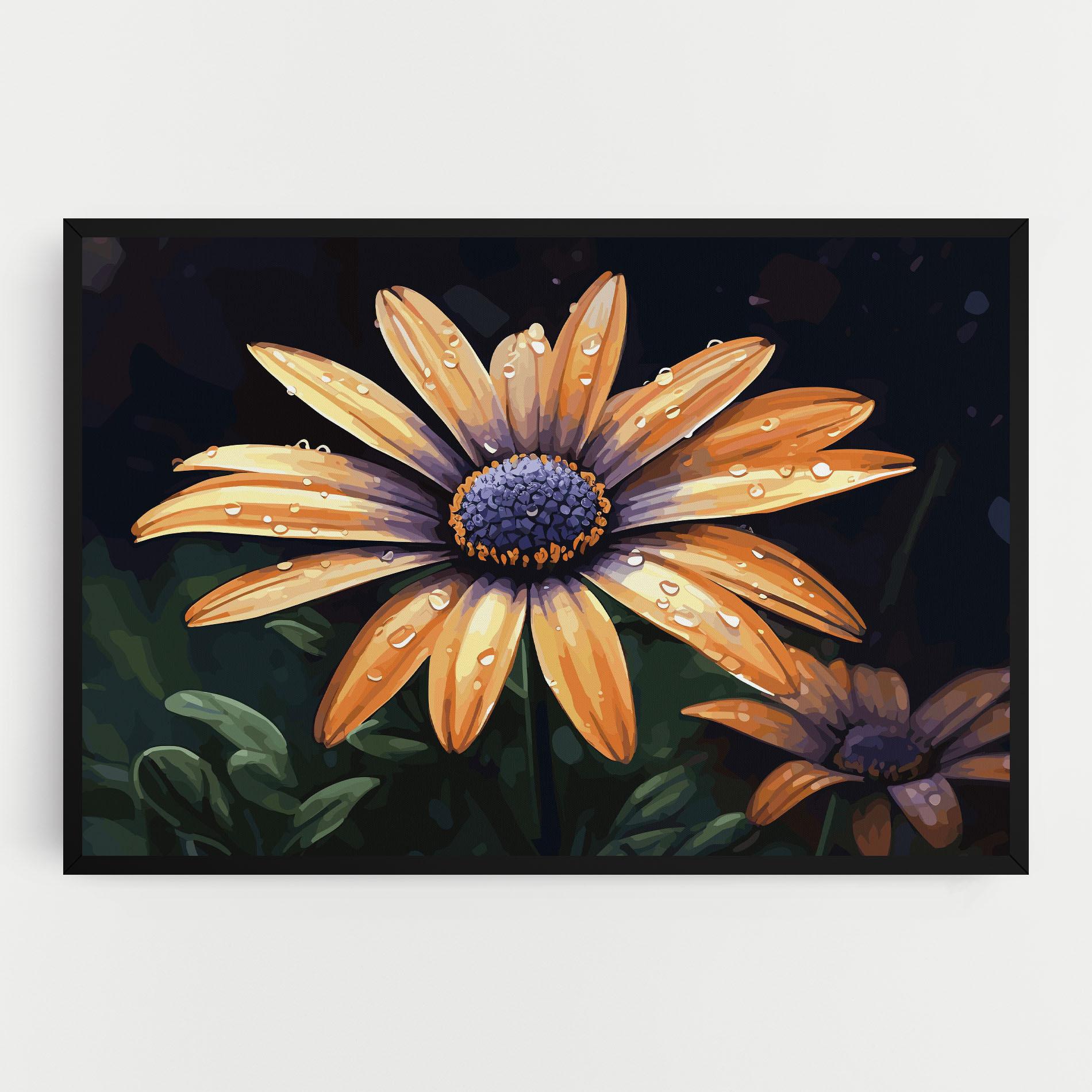 Tablou Canvas Orange Pretty Daisy mockup 0