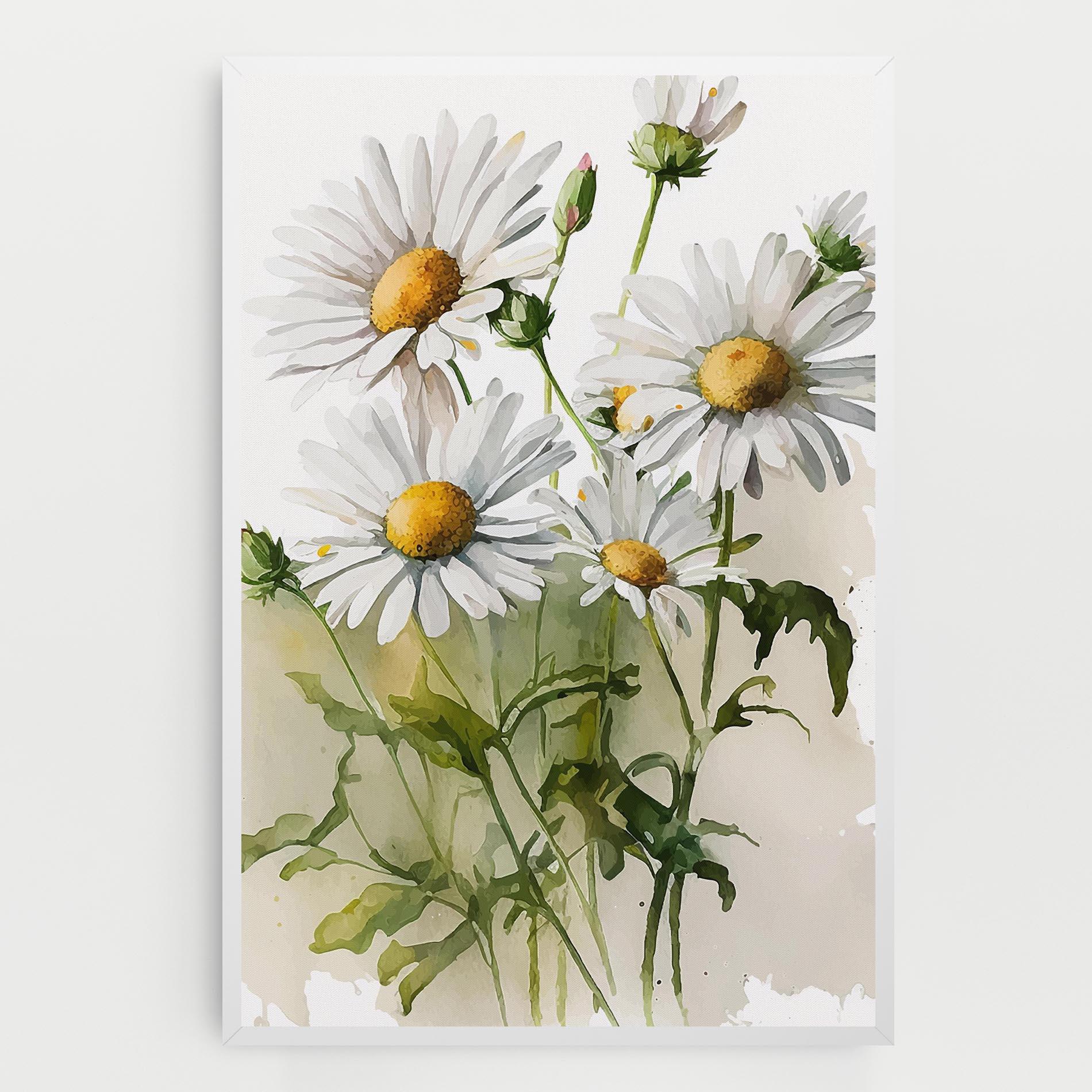 Tablou Canvas Painted Daisy mockup 0