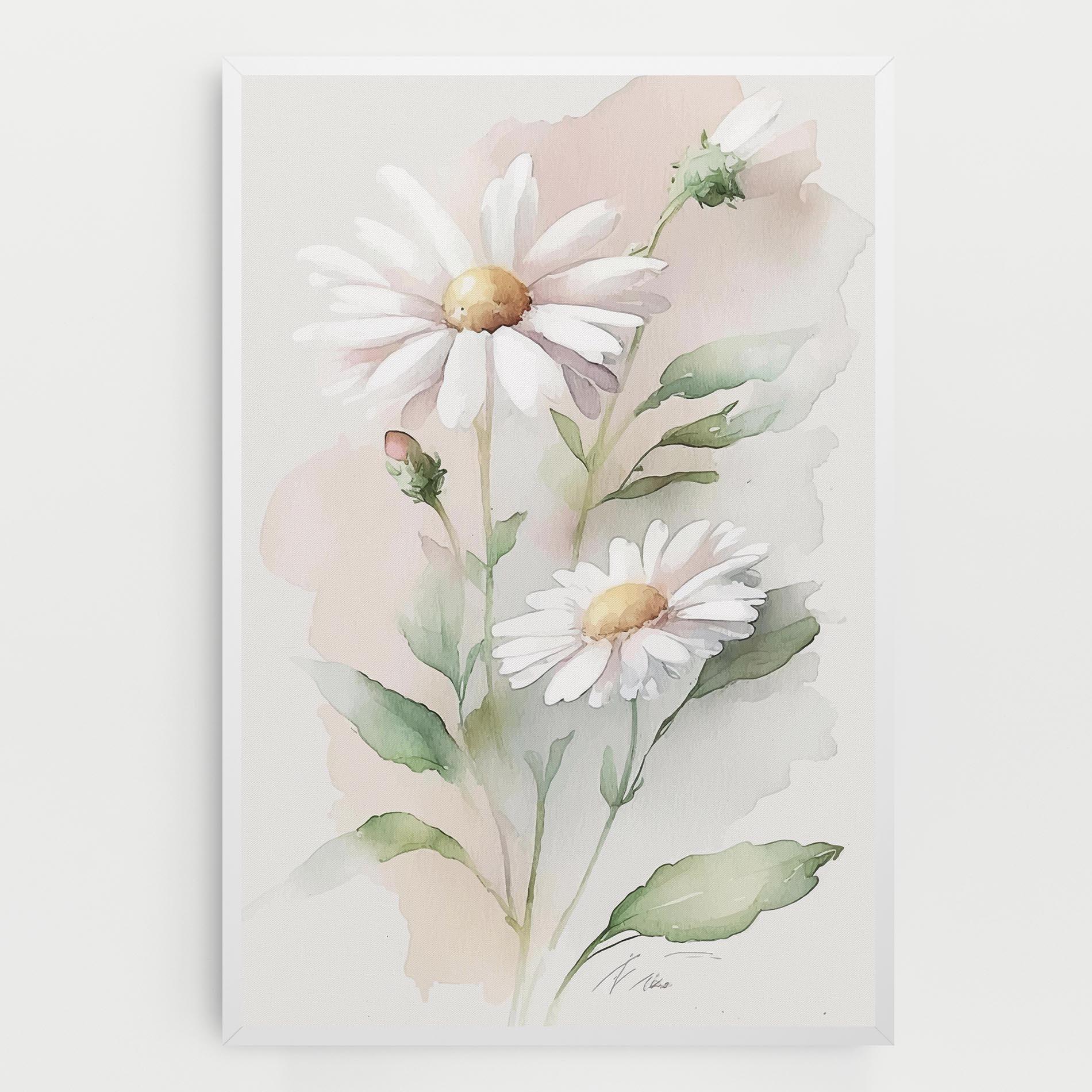Tablou Canvas Painted Pretty Daisy mockup 0