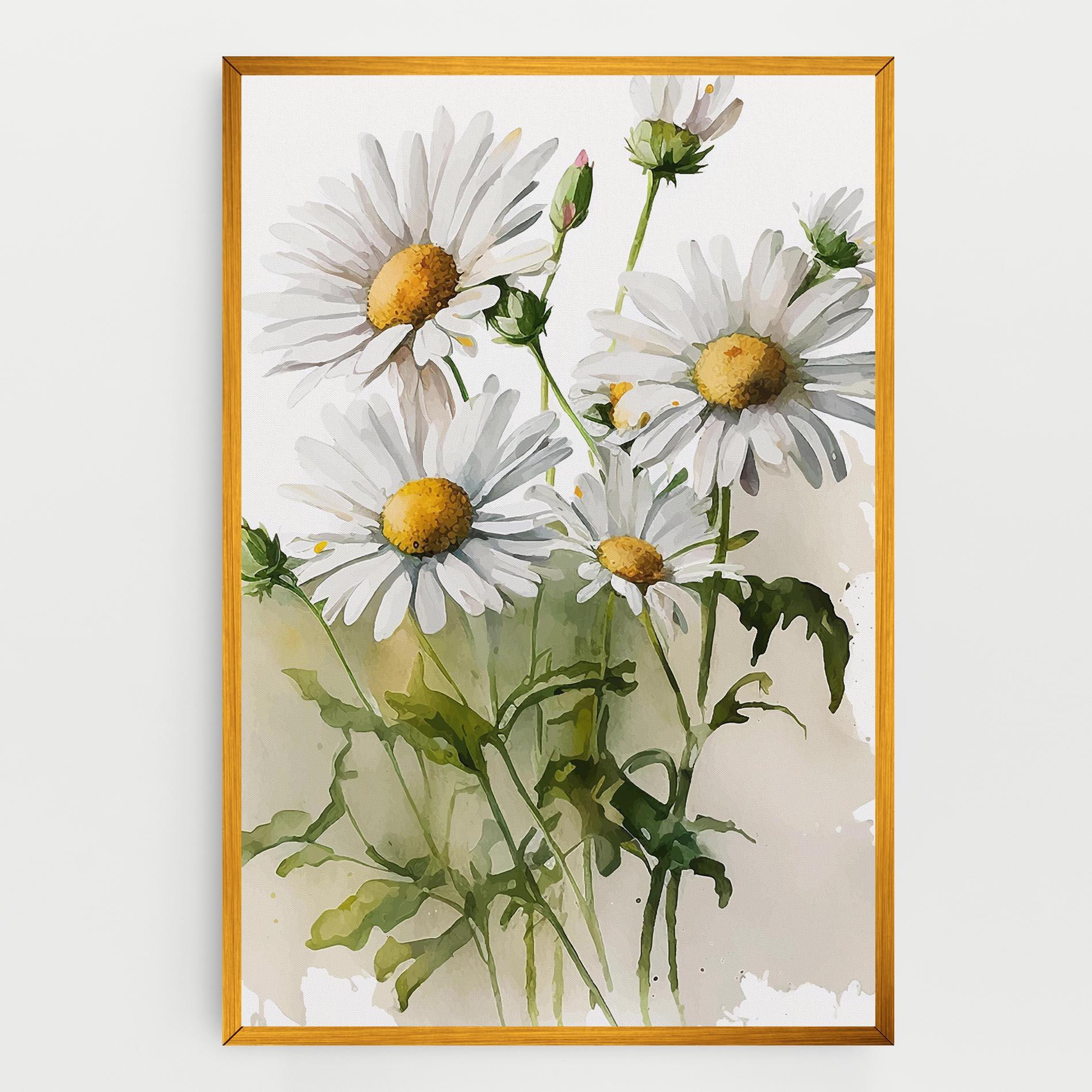 Tablou Canvas Painted Daisy mockup 0