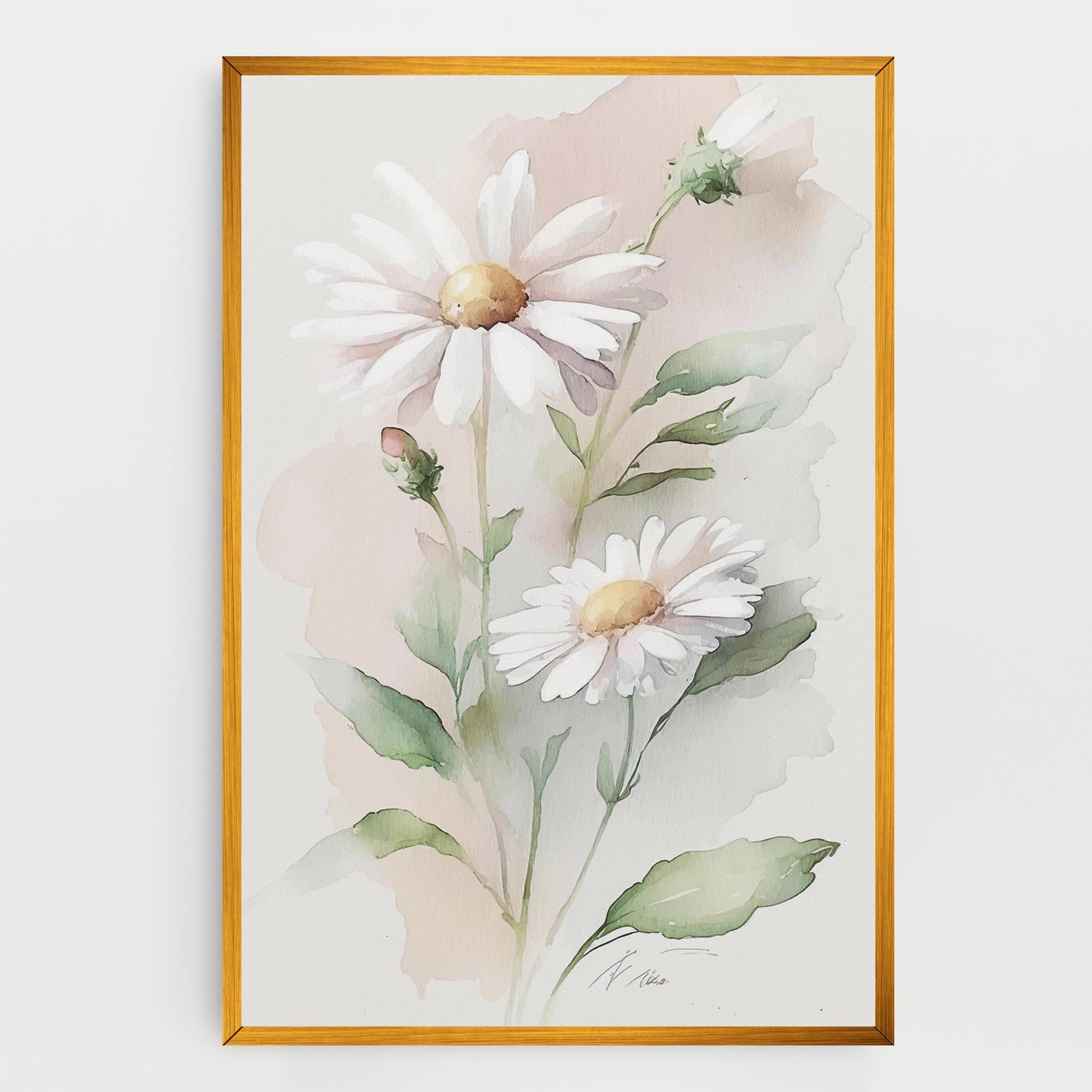 Tablou Canvas Painted Pretty Daisy mockup 0