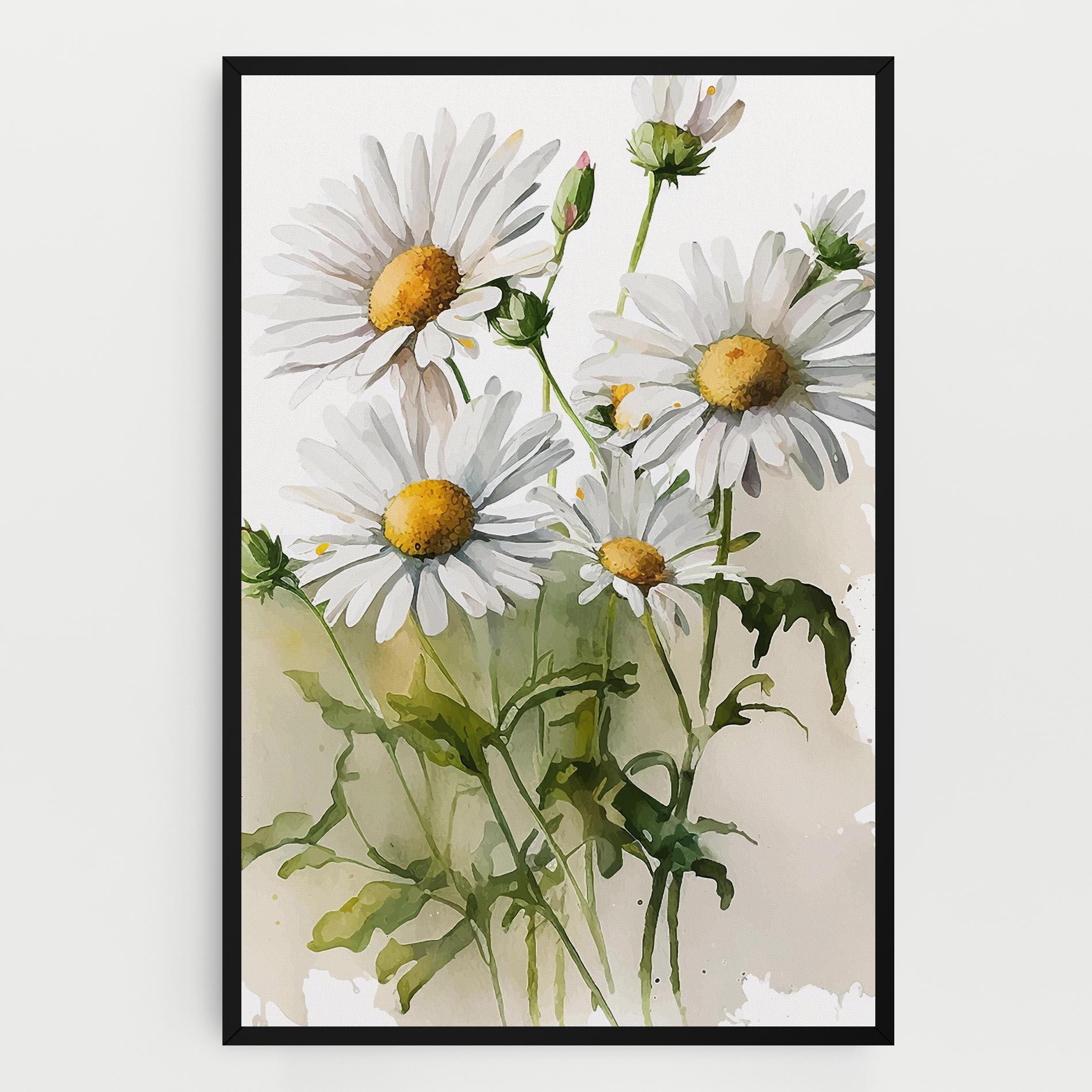 Tablou Canvas Painted Daisy mockup 0