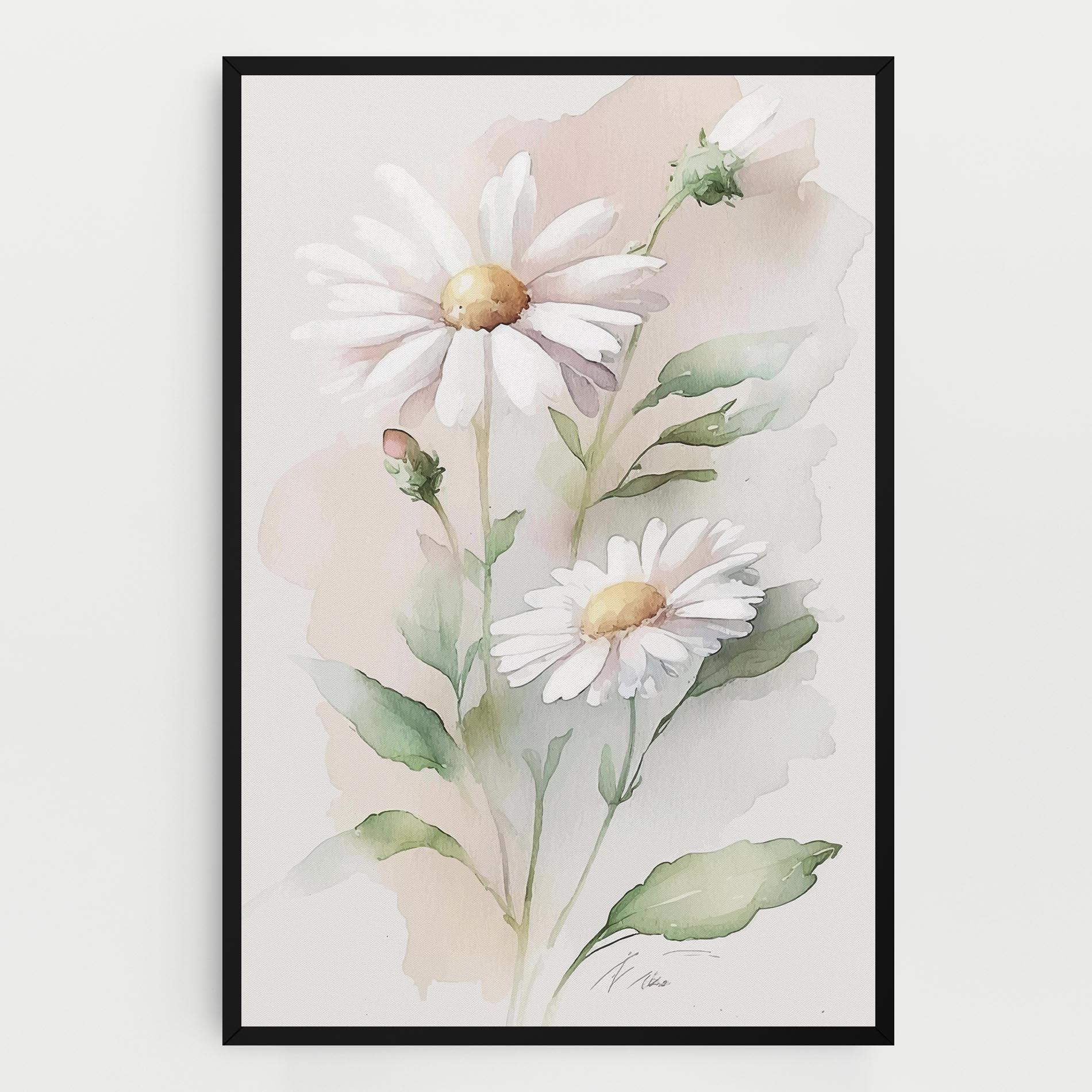 Tablou Canvas Painted Pretty Daisy mockup 0