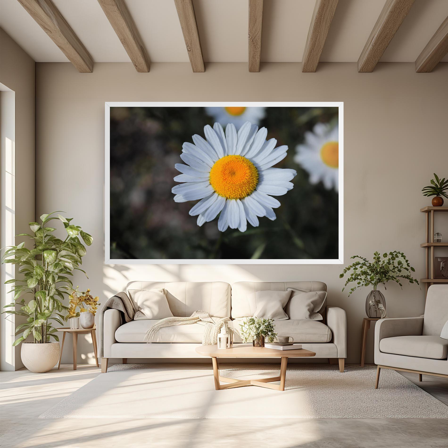 Tablou Canvas Strong Yellow Daisy mockup 6