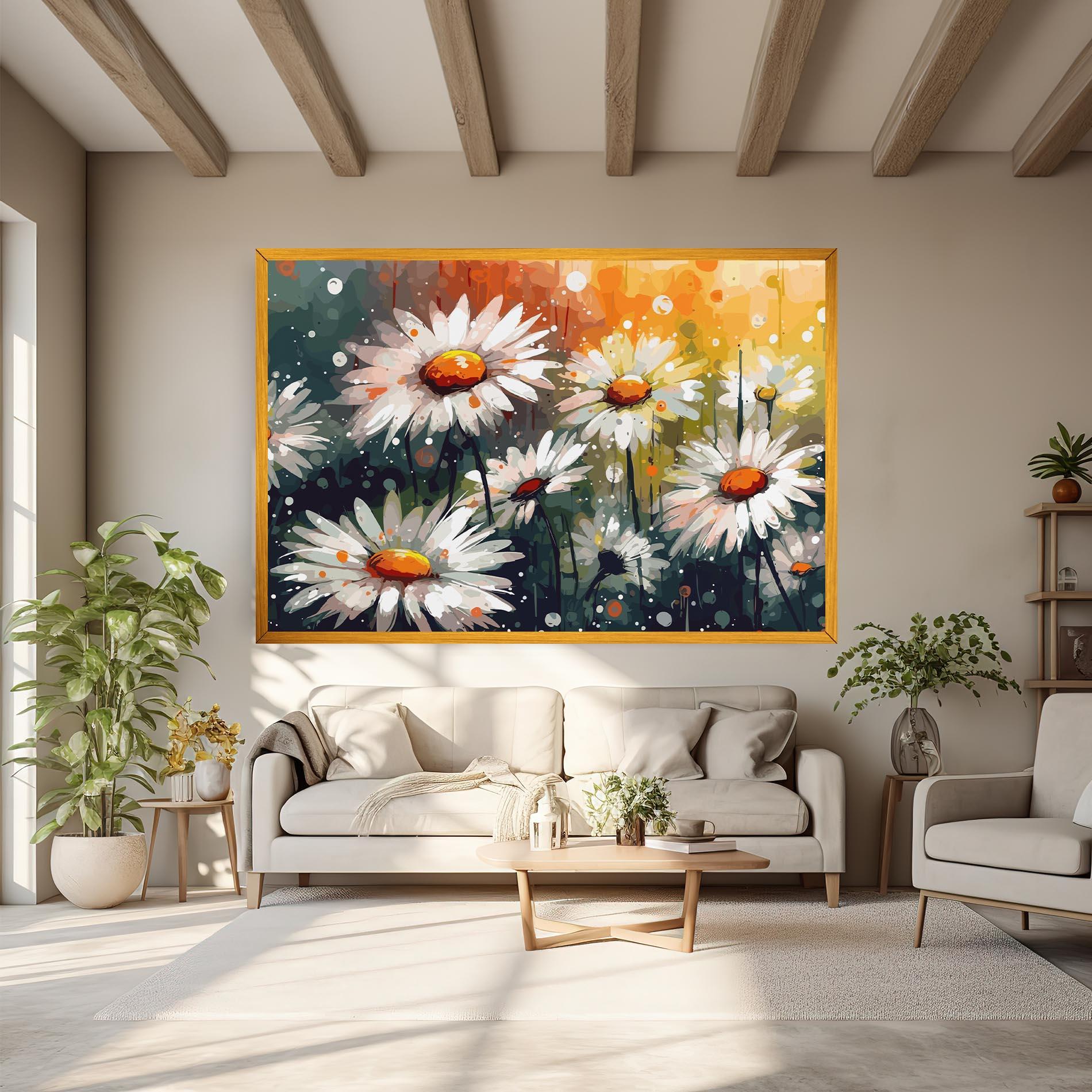 Tablou Canvas Daisy Art mockup 6