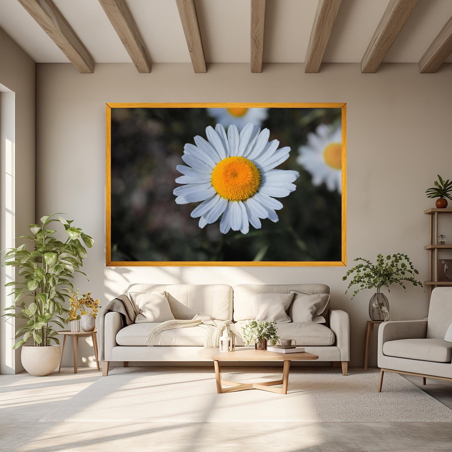 Tablou Canvas Strong Yellow Daisy mockup 6