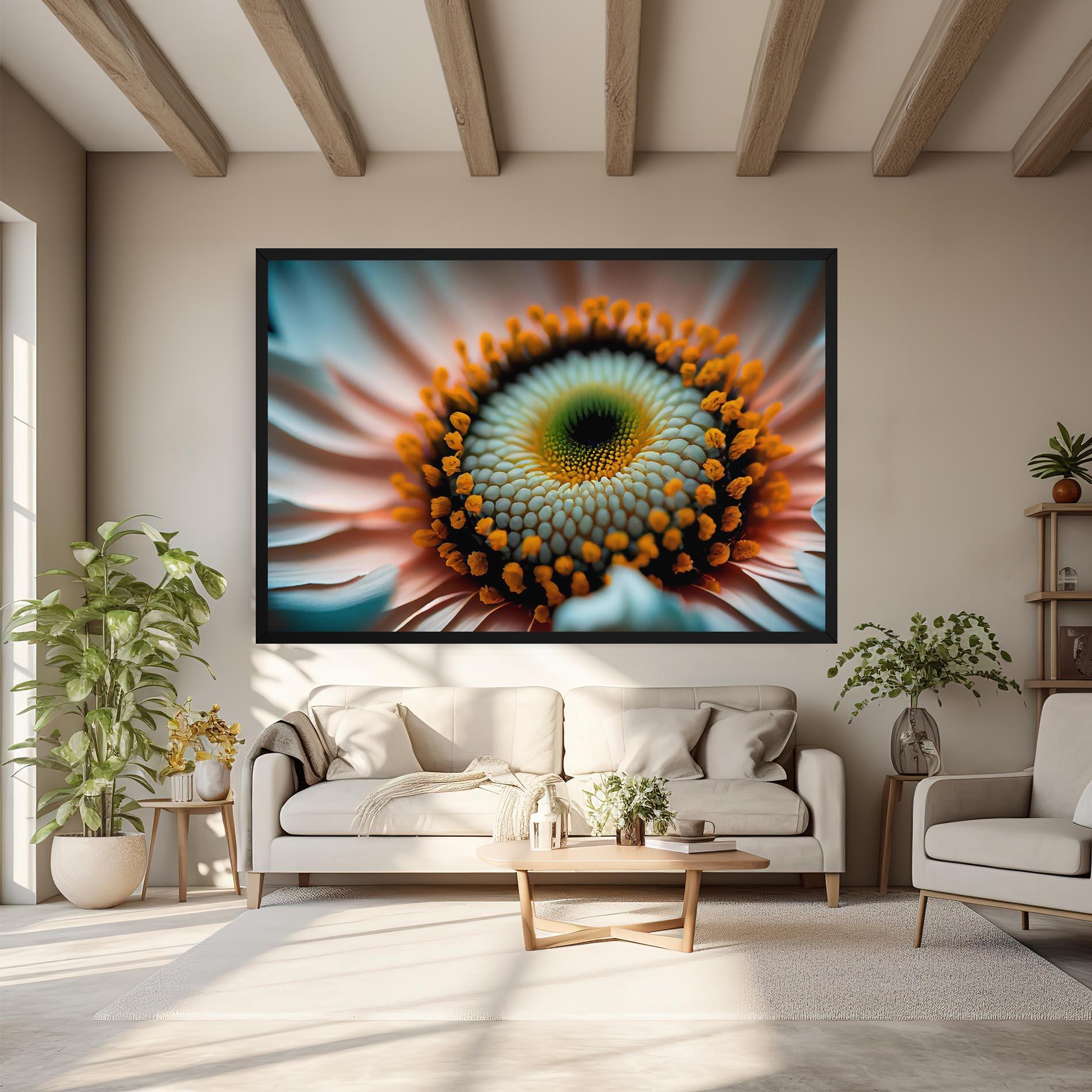 Tablou Canvas Big Blue Daisy mockup 6