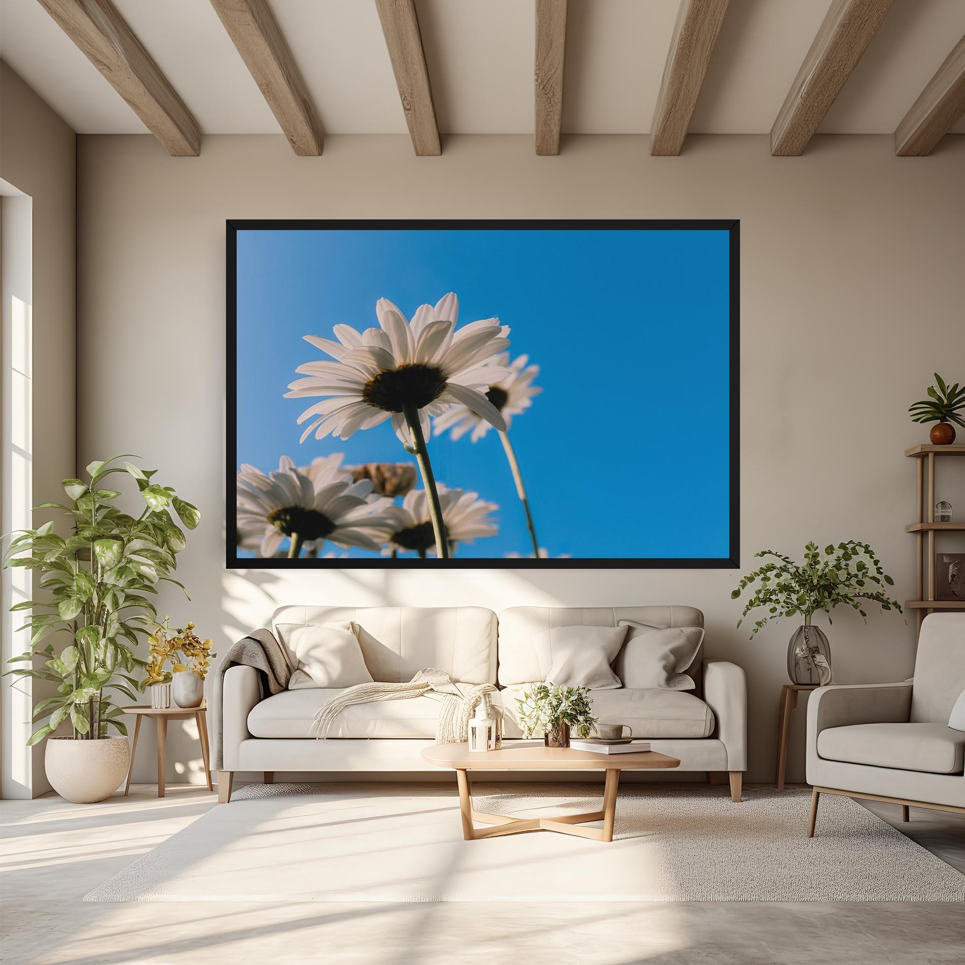 Tablou Canvas Blue Sky Daisy mockup 6